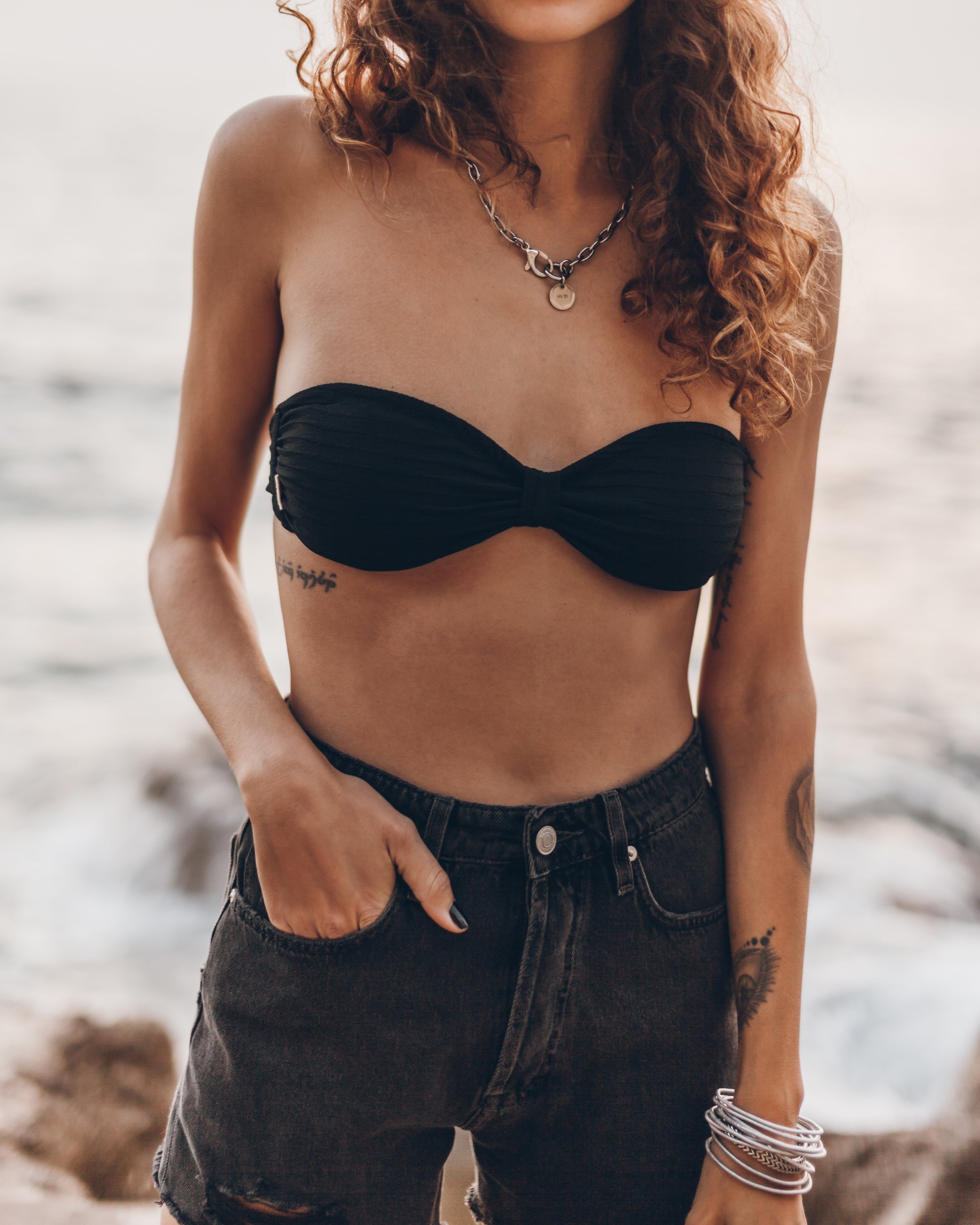 Black Bandeau Bikini - Product photo
