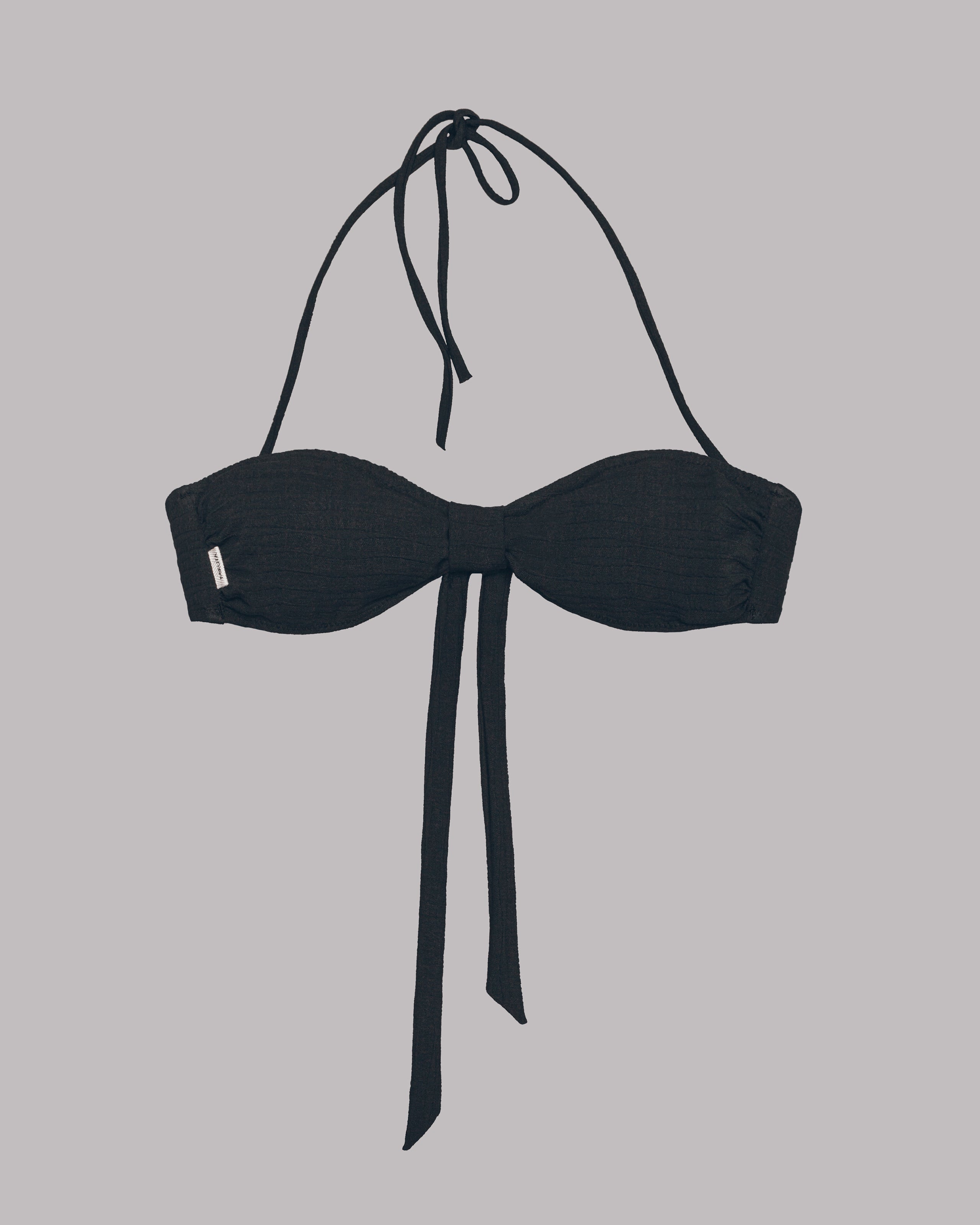 Black Bandeau Bikini Top - Product photo