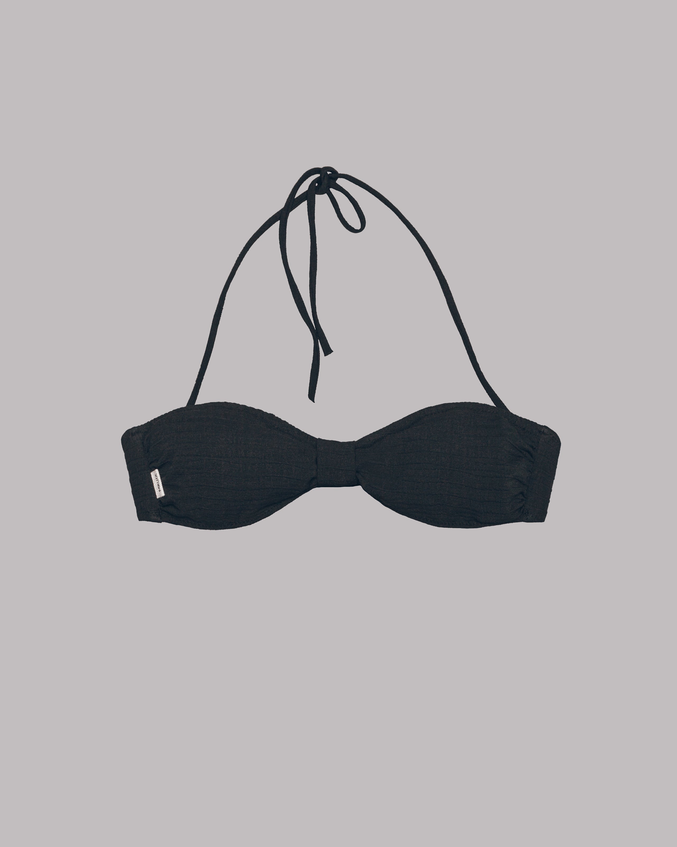 Black Bandeau Bikini Top - Product photo