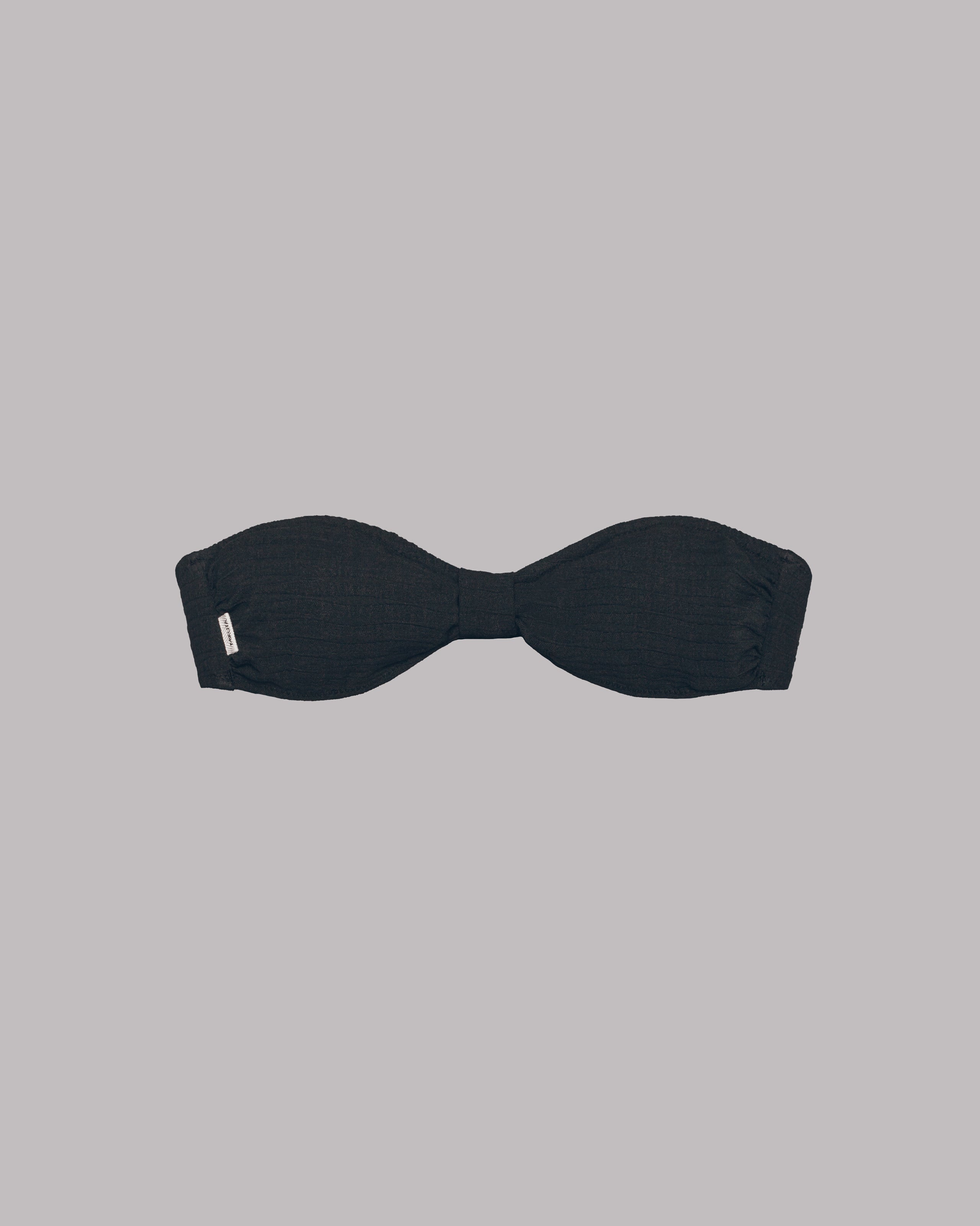 Black Bandeau Bikini Top - Product photo