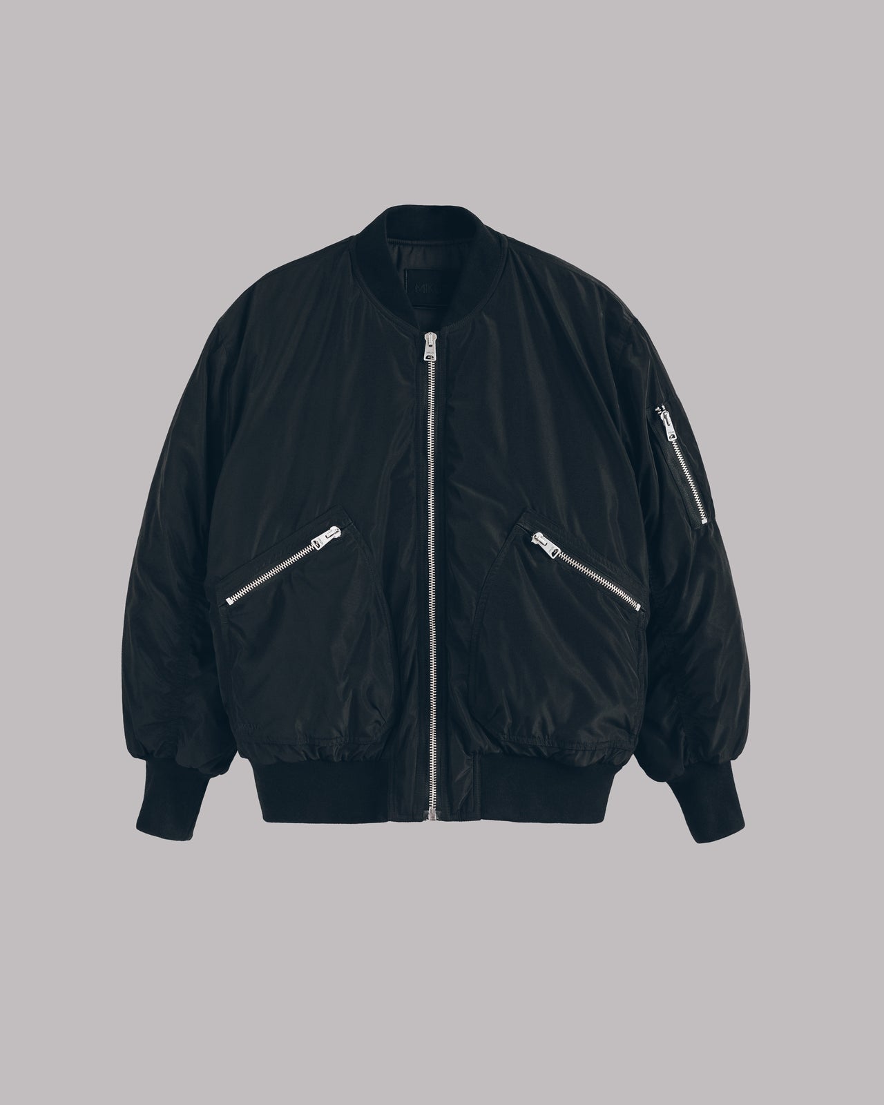 Black Bomber Jacket - Product photo