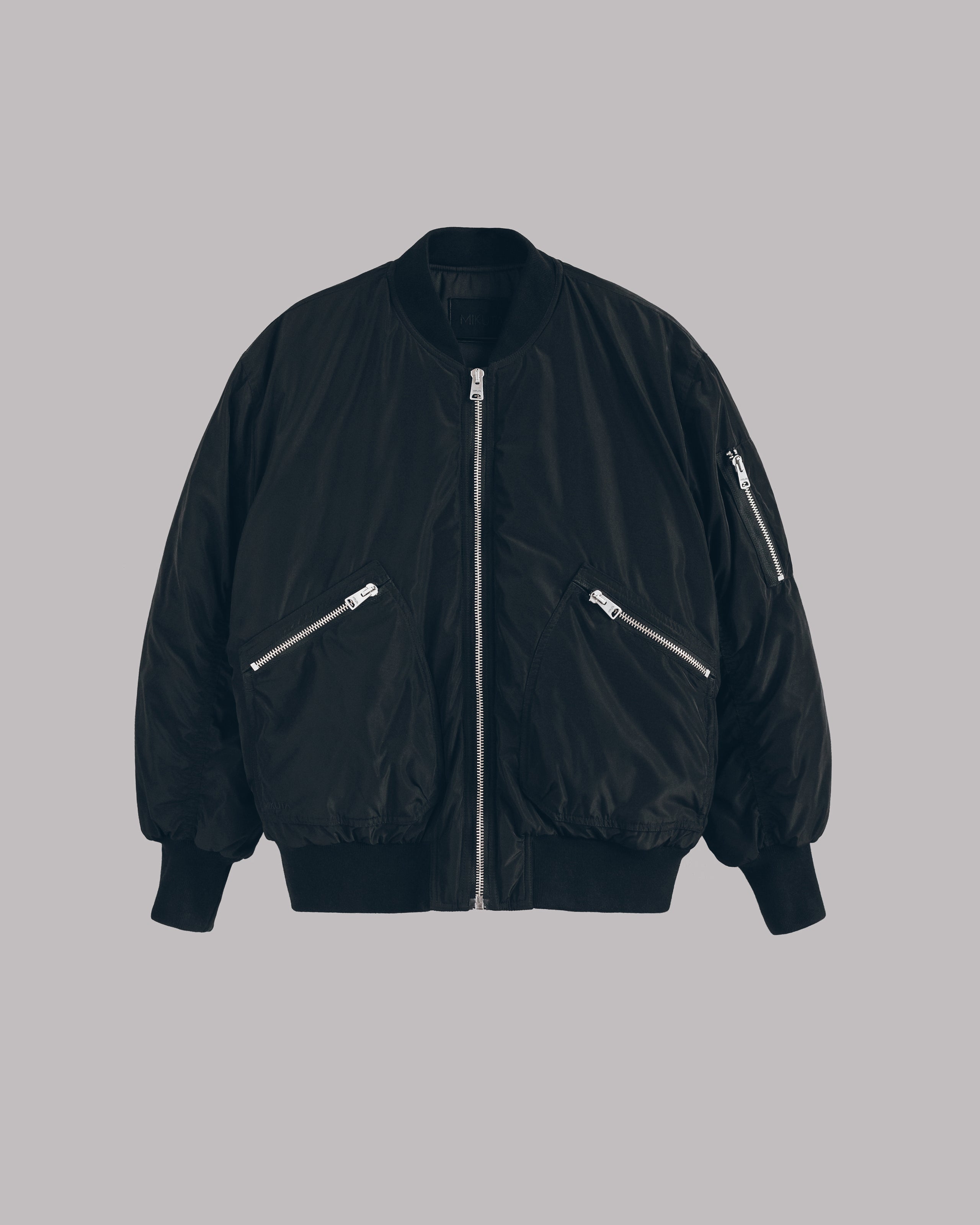 Black Bomber Jacket - Product photo