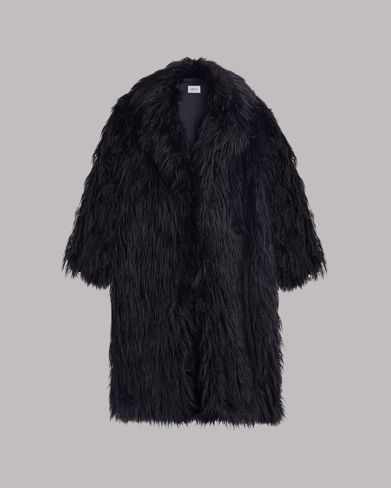 Black Fluffy Coat - Product photo