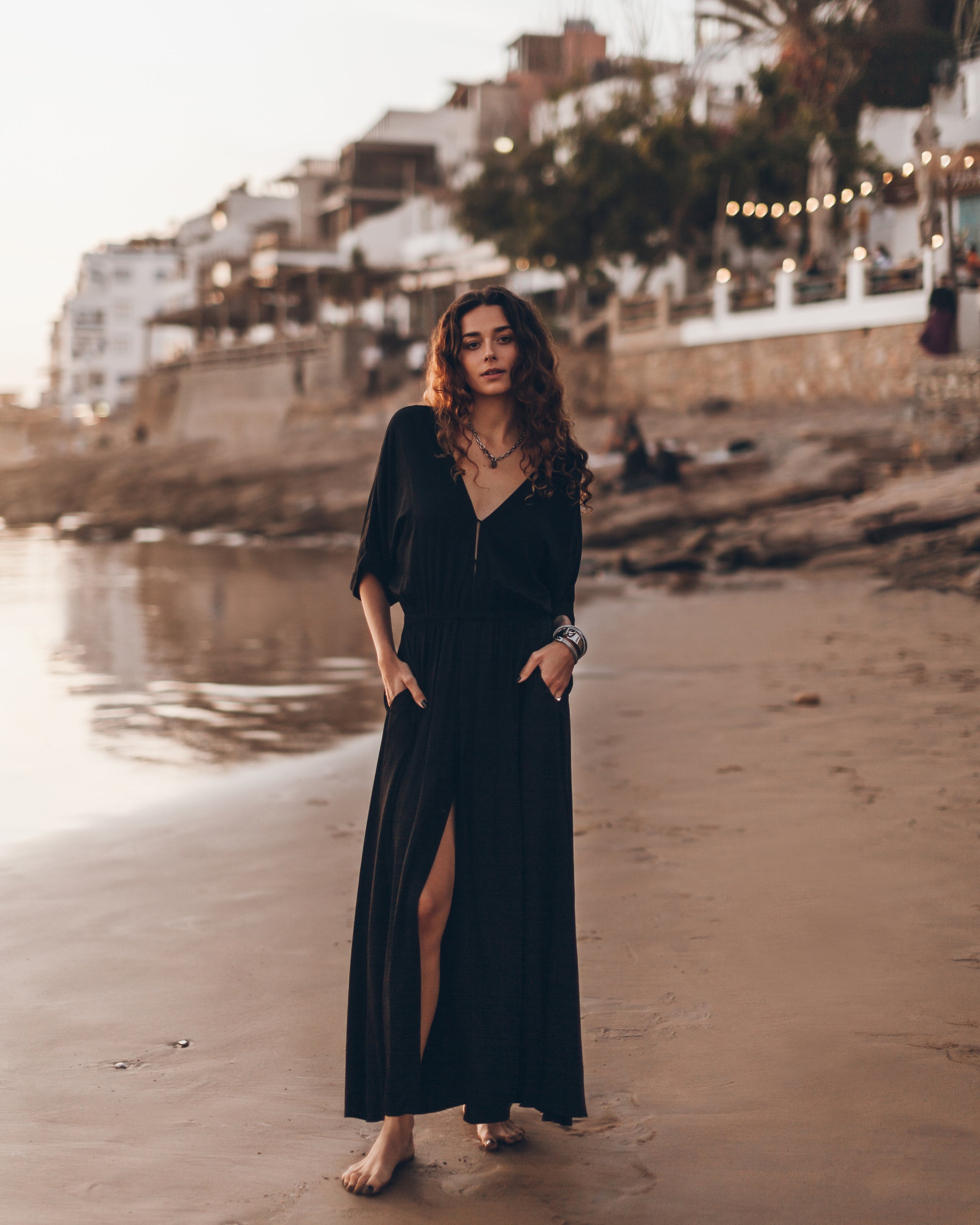 Black Long Chill Dress - Product photo
