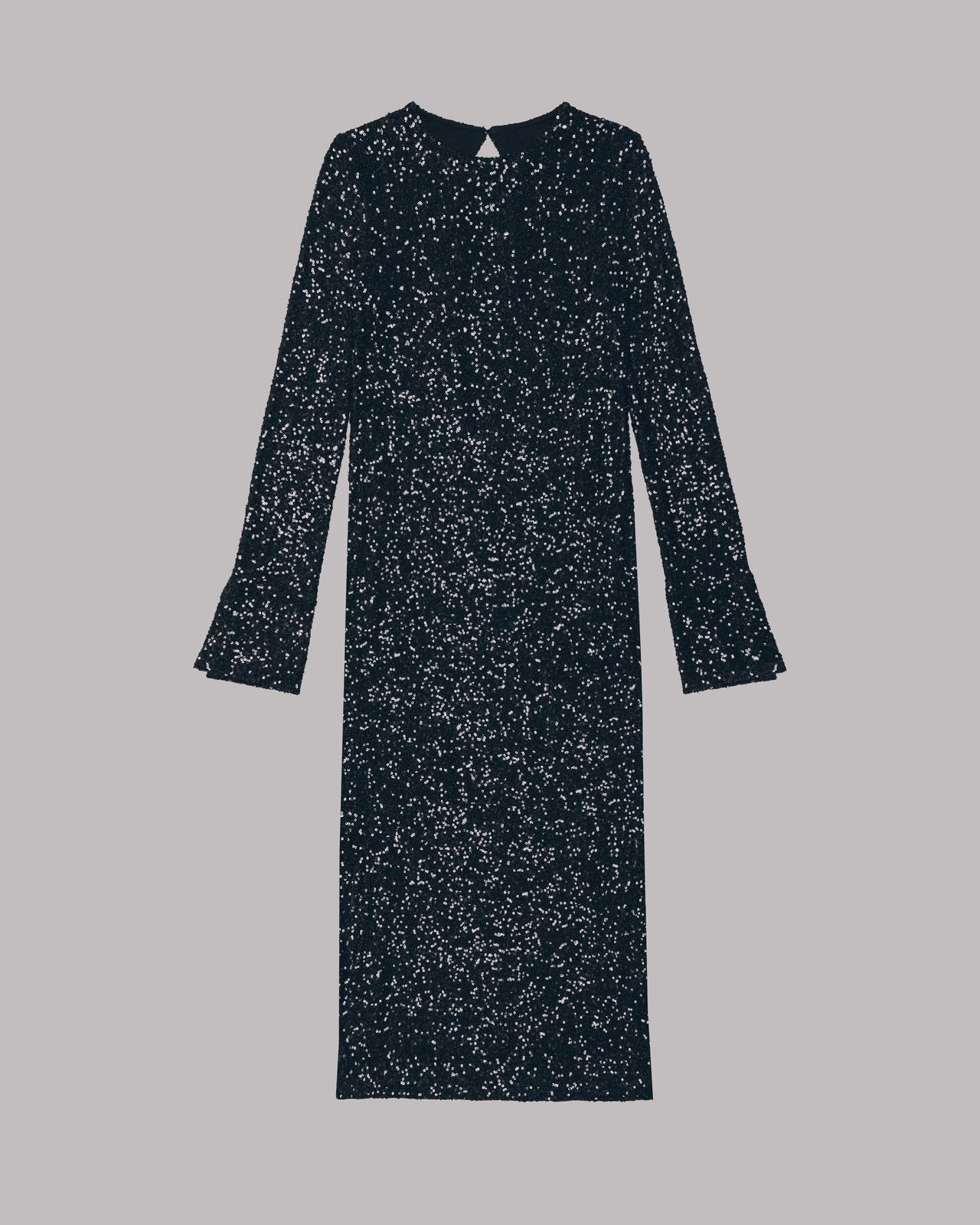 Black Long Sequin Dress Copy - Product photo