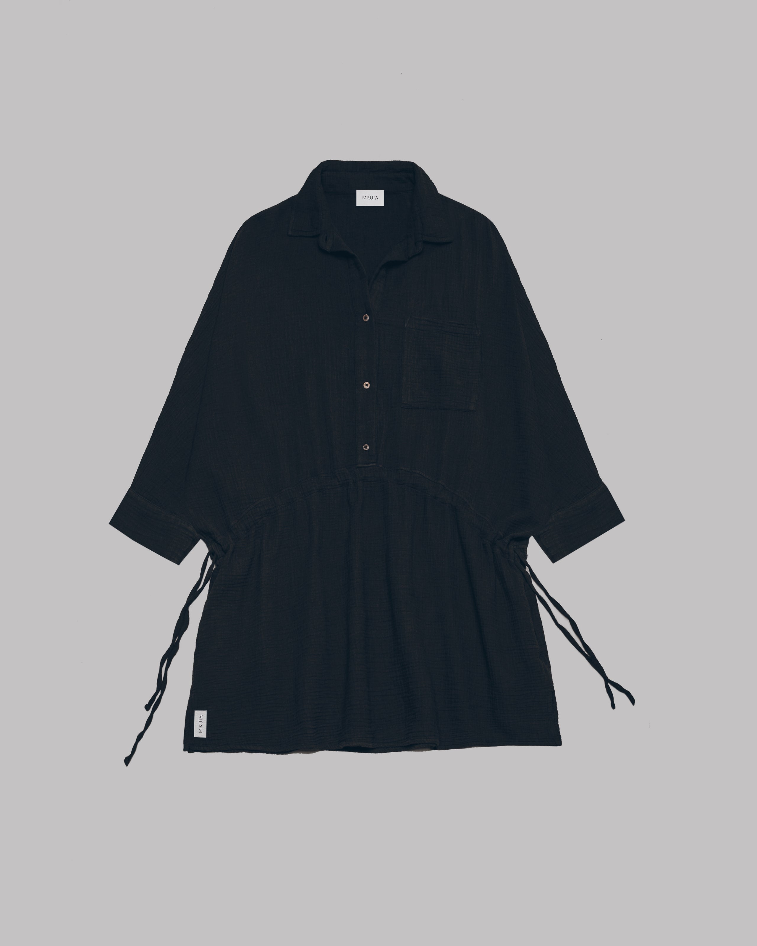 Black Original Shirt Dress - Product photo