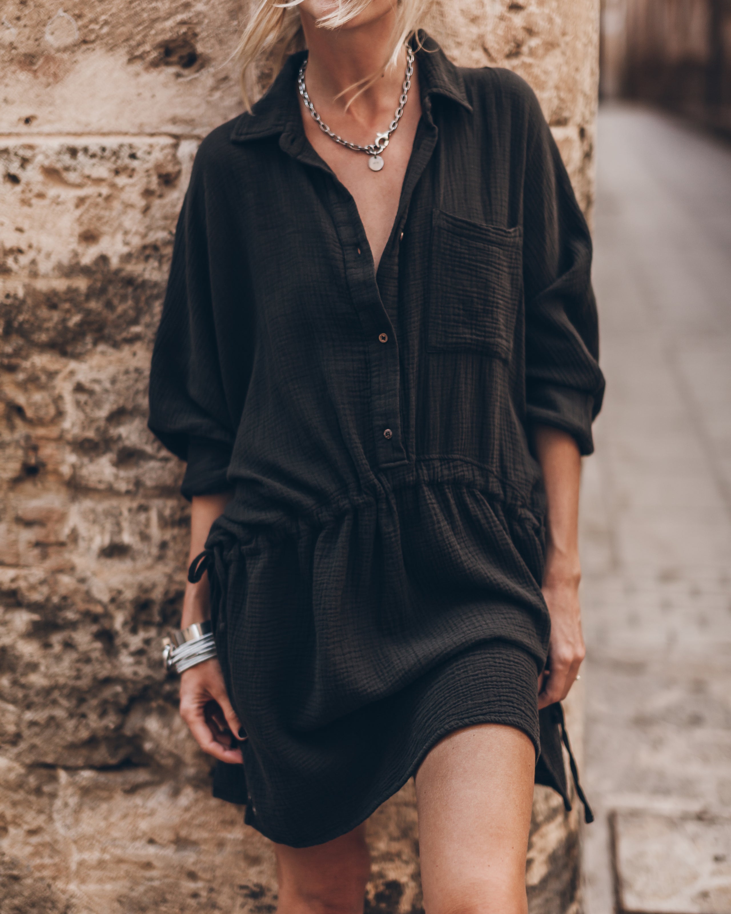 The Black Original Shirt Dress