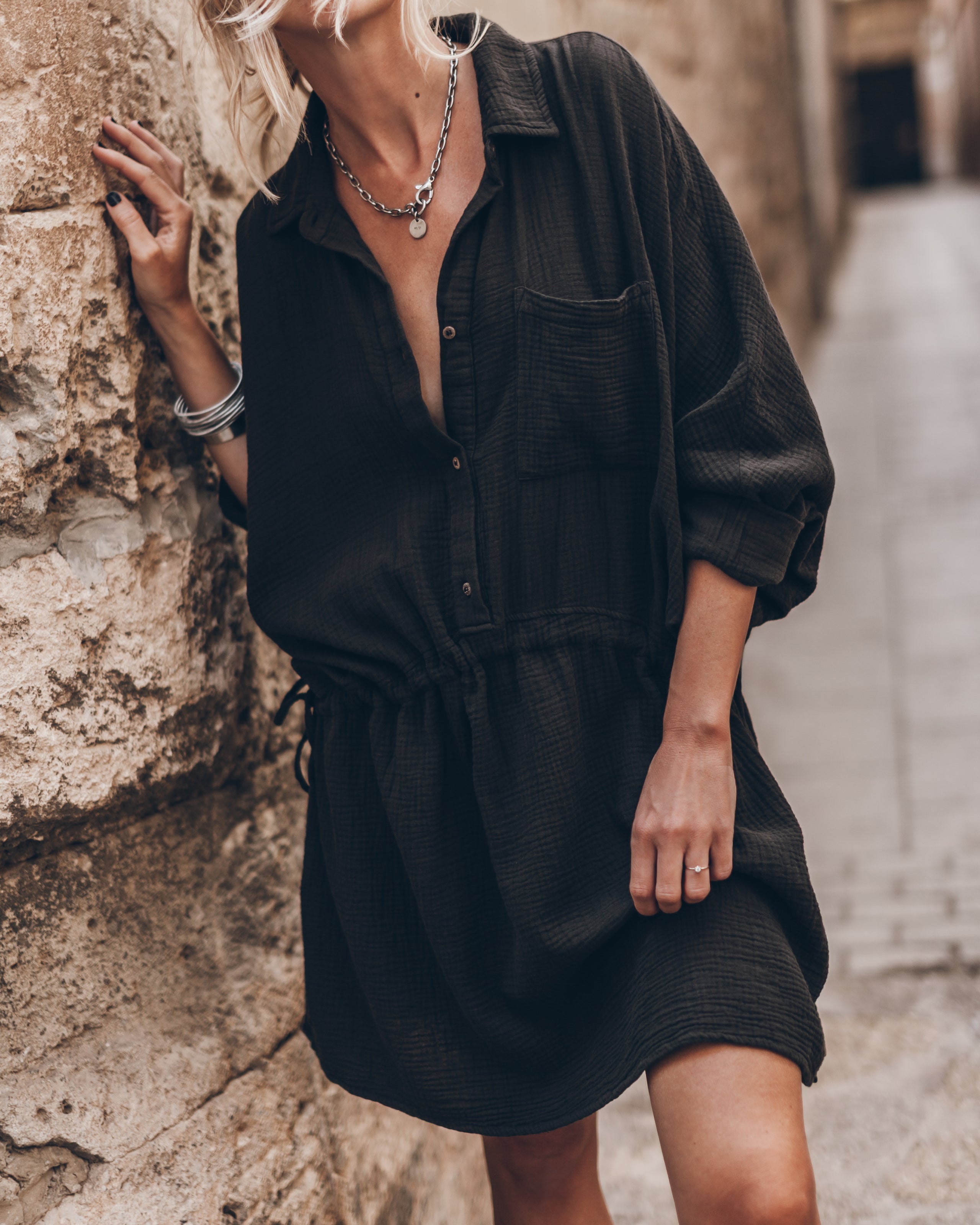 The Black Original Shirt Dress