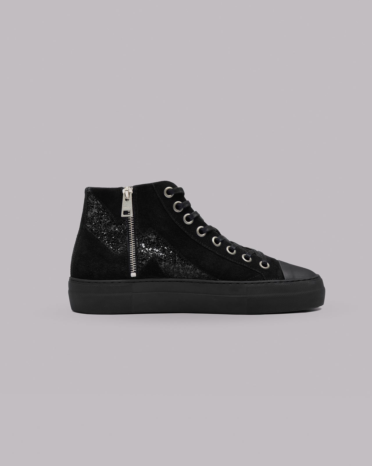 Black Platform Sneakers - Product photo