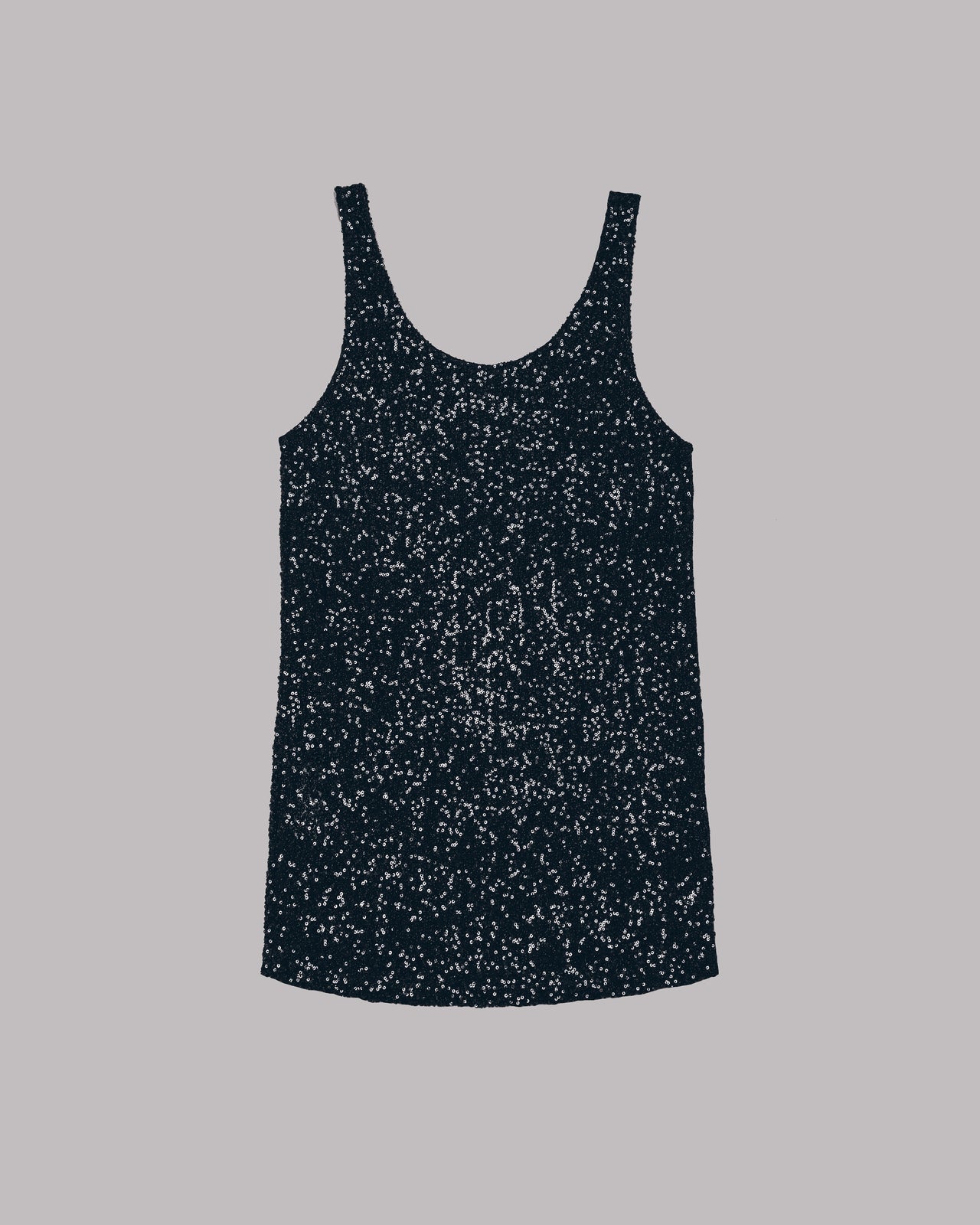 Black Sequin Tank Dress - Product photo