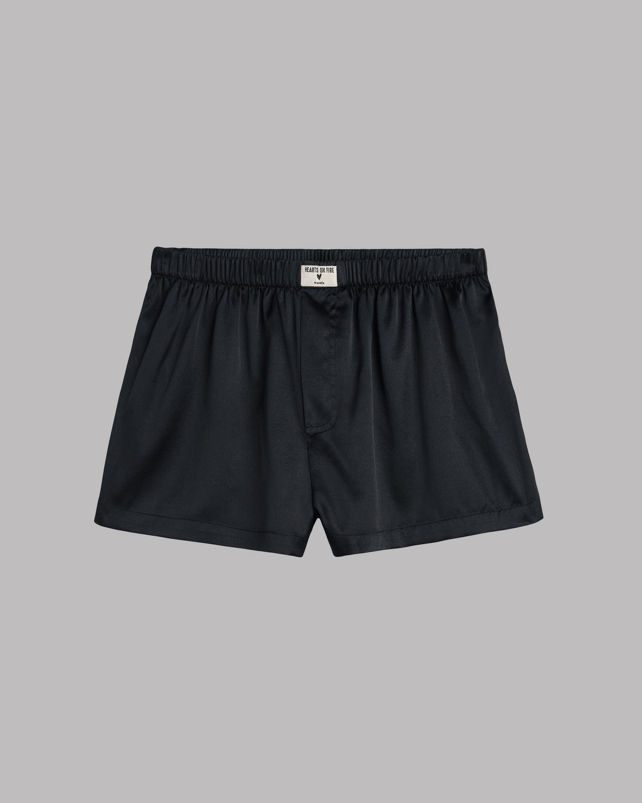 Black Silk Boxer Shorts - Product photo