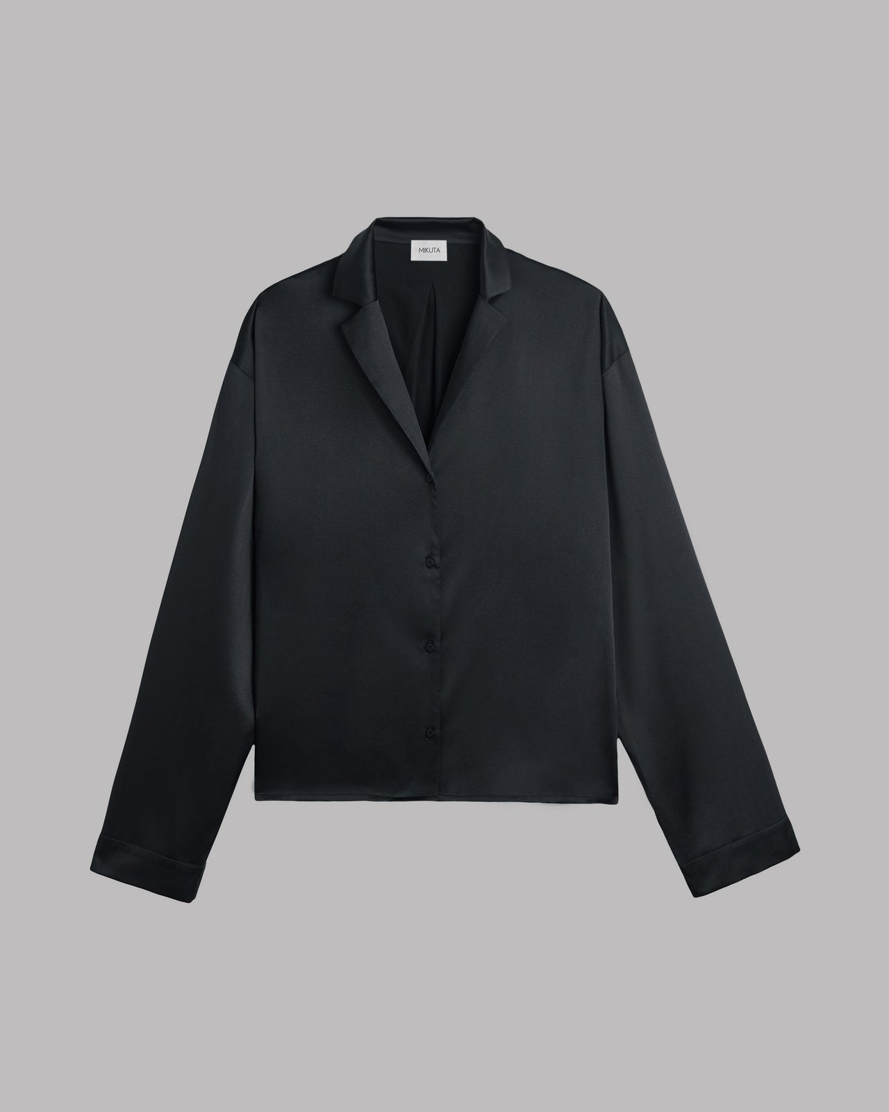 Black Silk Shirt - Product photo