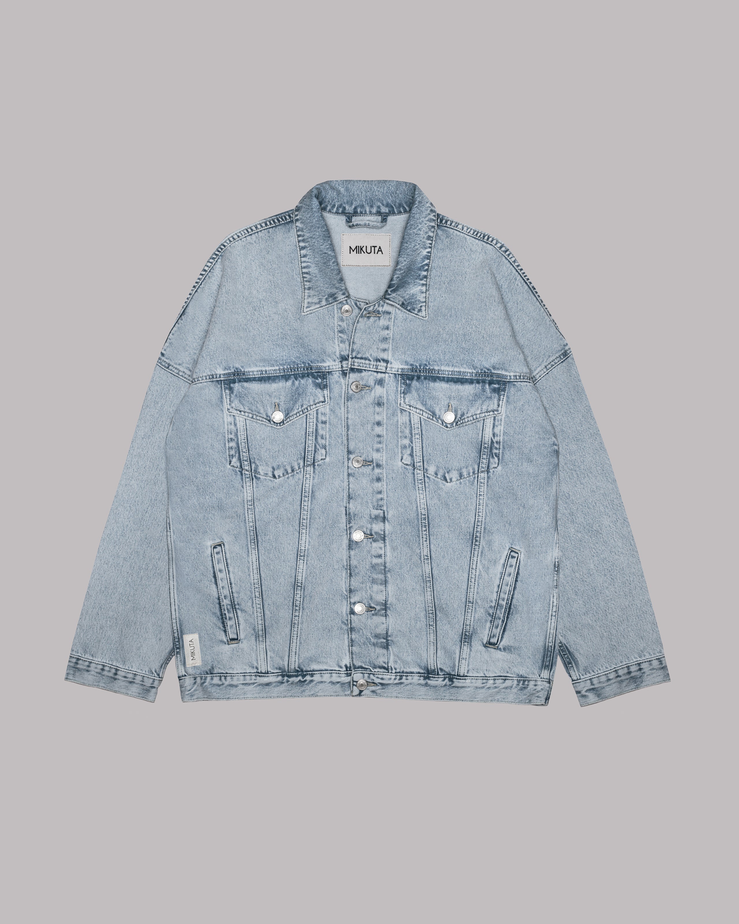 Blue Oversized Denim Jacket - Product photo