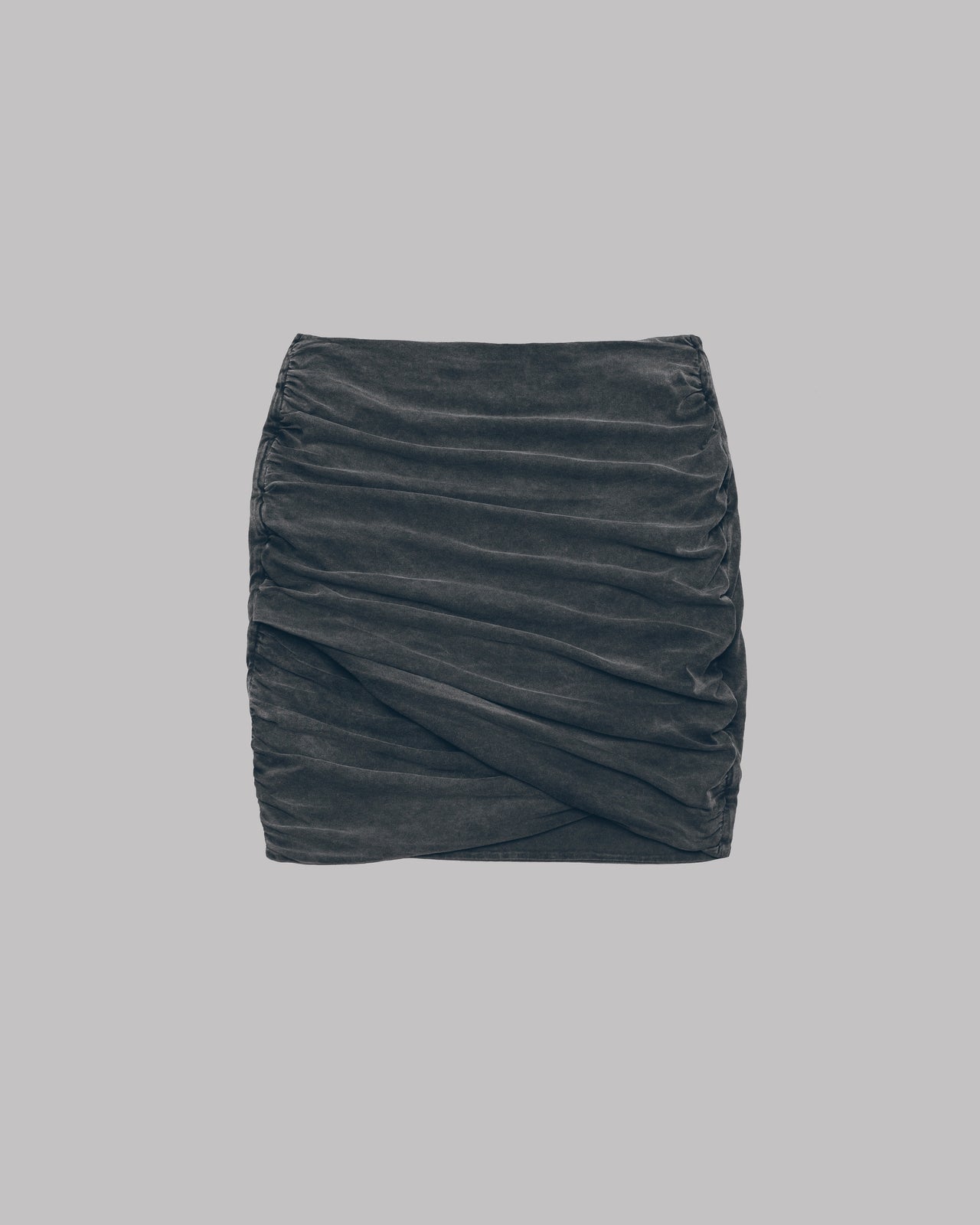 Dark Faded Draped Skirt - Product photo