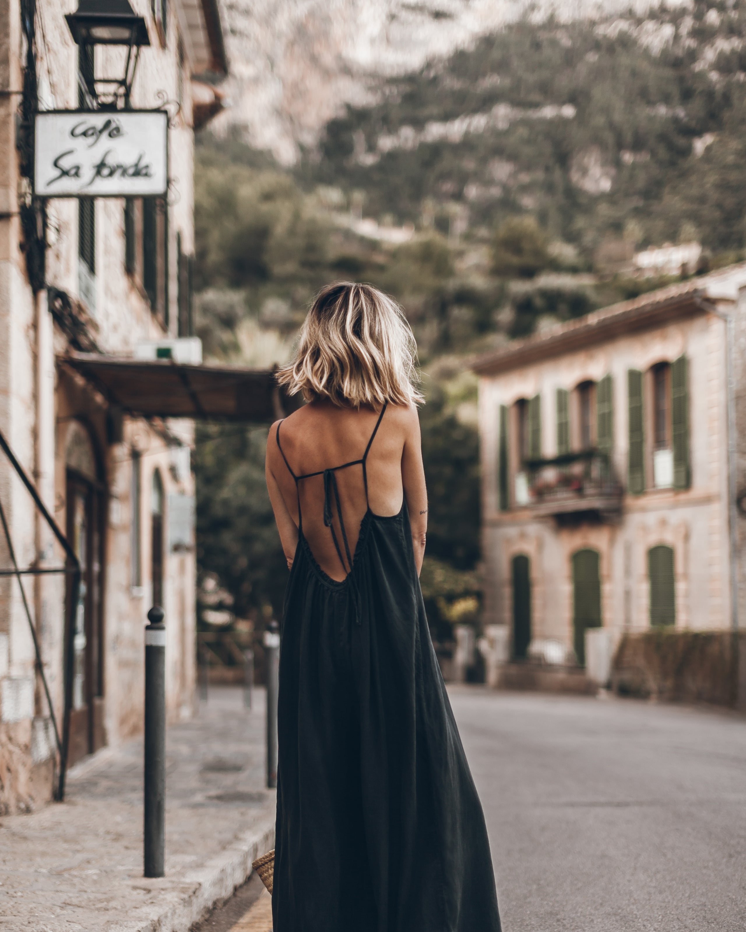 Dark Flowy Jumpsuit - Product photo
