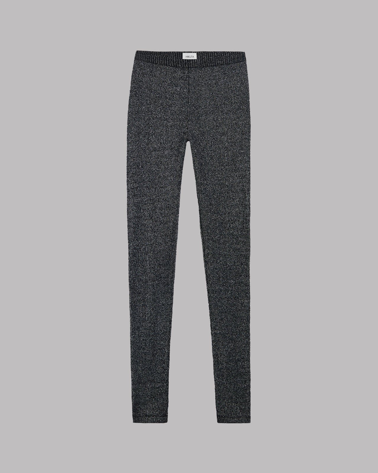 Dark Glitter Ribbed Leggings - Product photo