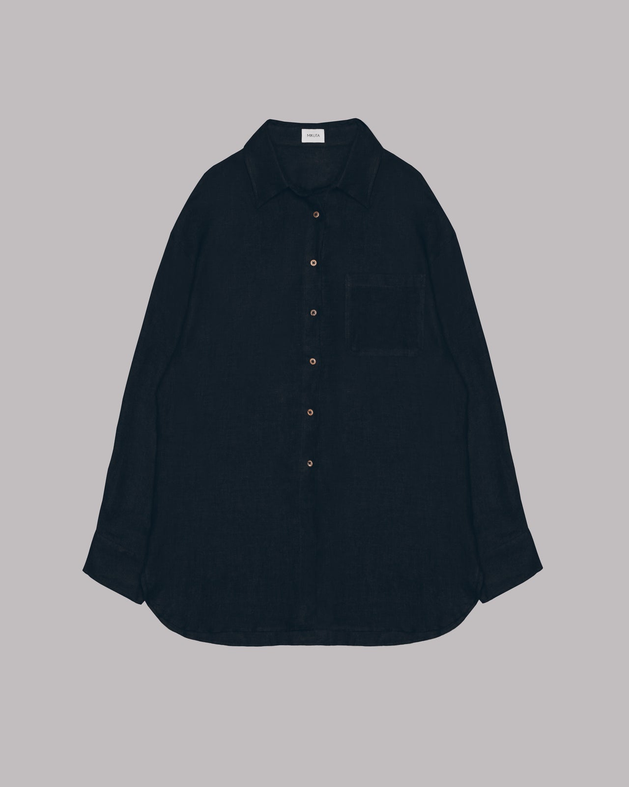 Dark Linen Shirt - Product photo