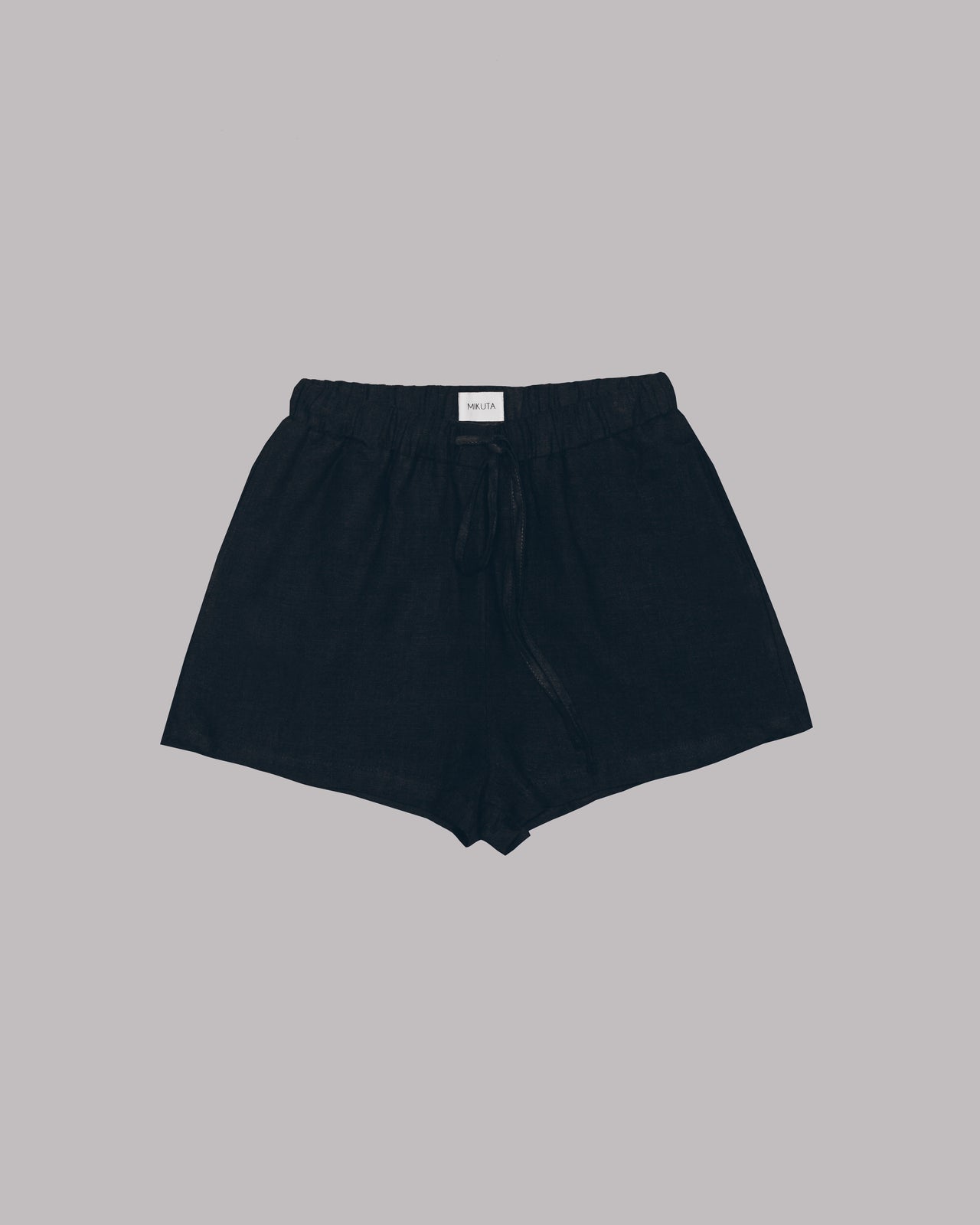 Dark Linen Shorts - Product photo