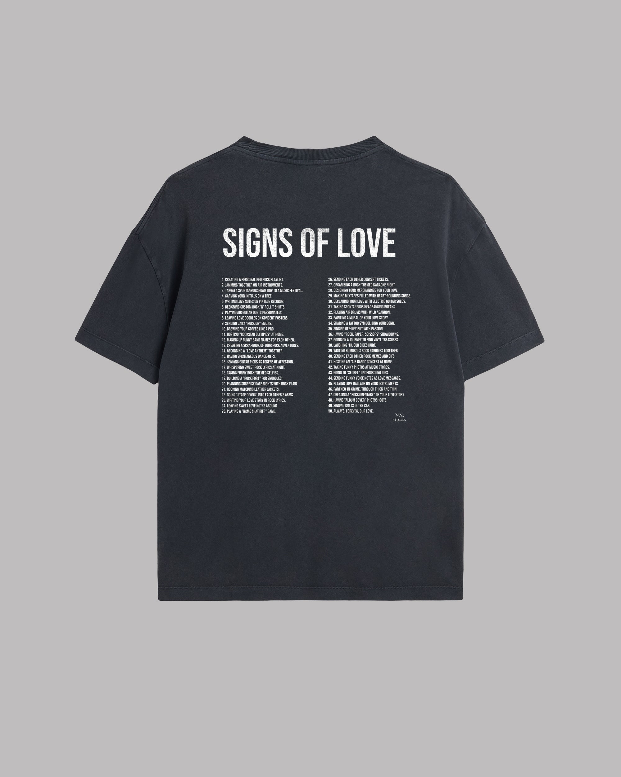 Dark Love Signs Unisex Shirt - Product photo