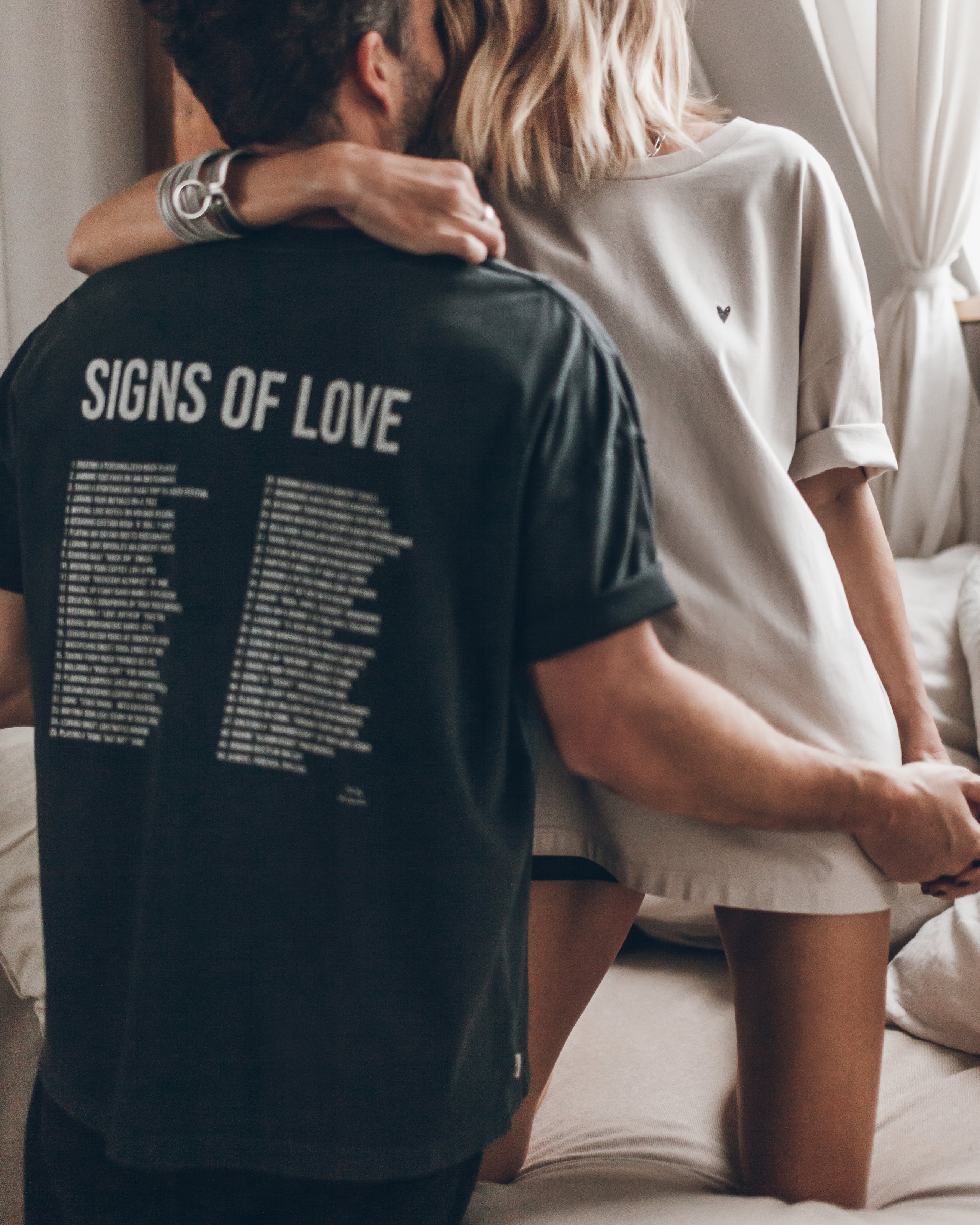 Dark Love Signs Unisex Shirt Light Love Signs Unisex Shirt - Product photo