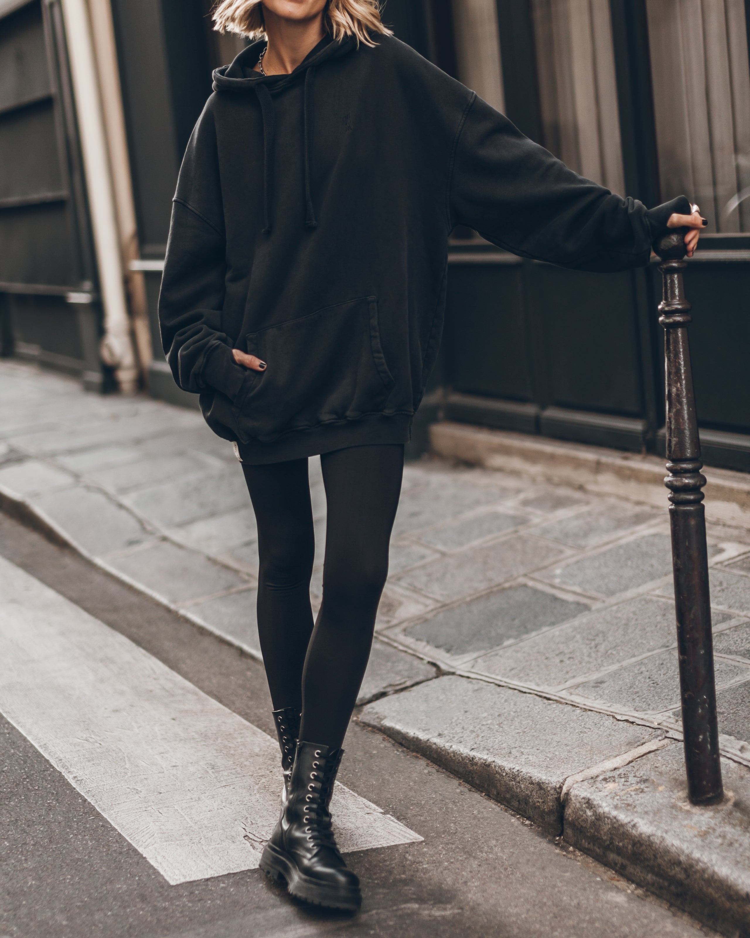 Dark Relaxed Hoodie - Product photo