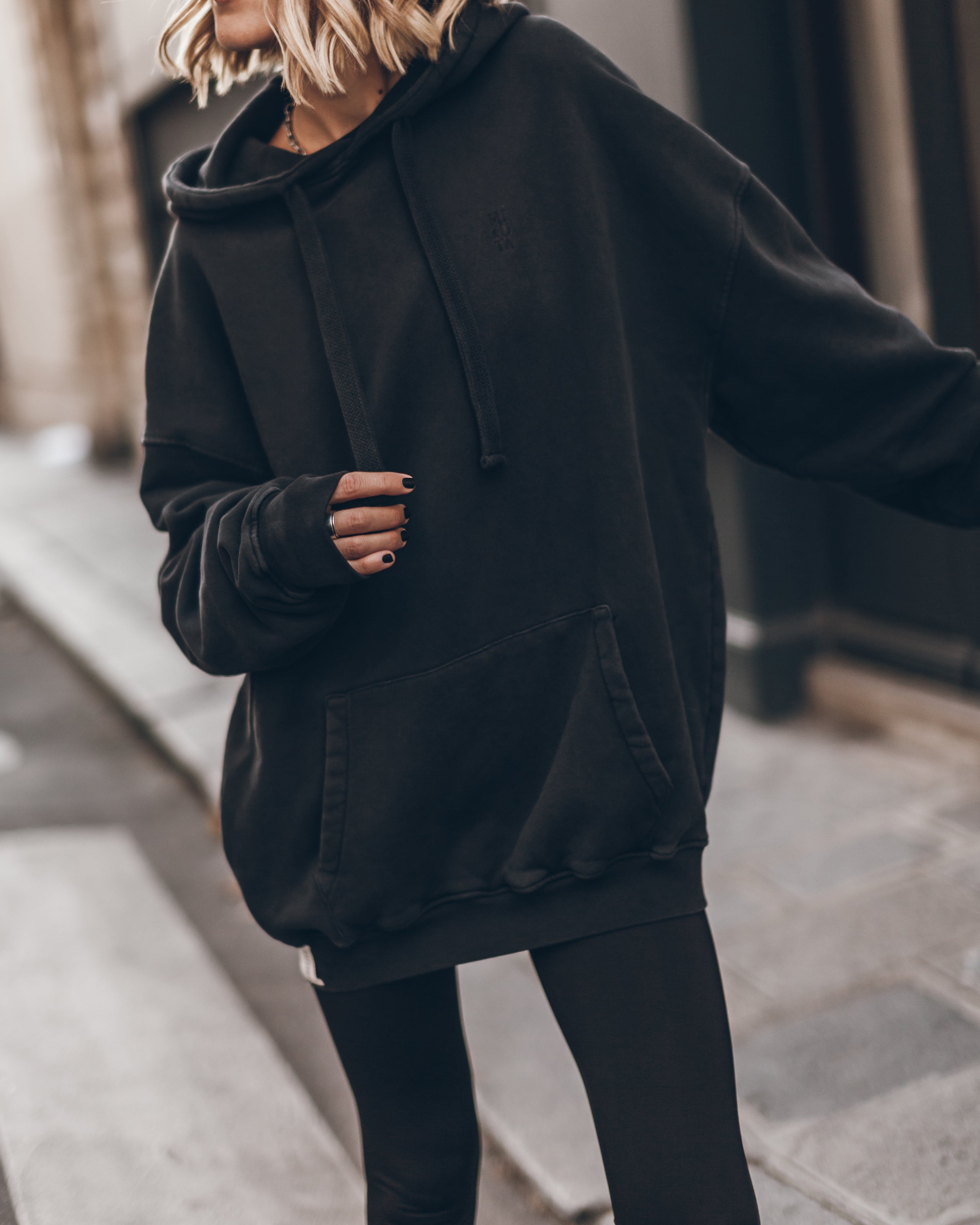 Dark Relaxed Hoodie - Product photo