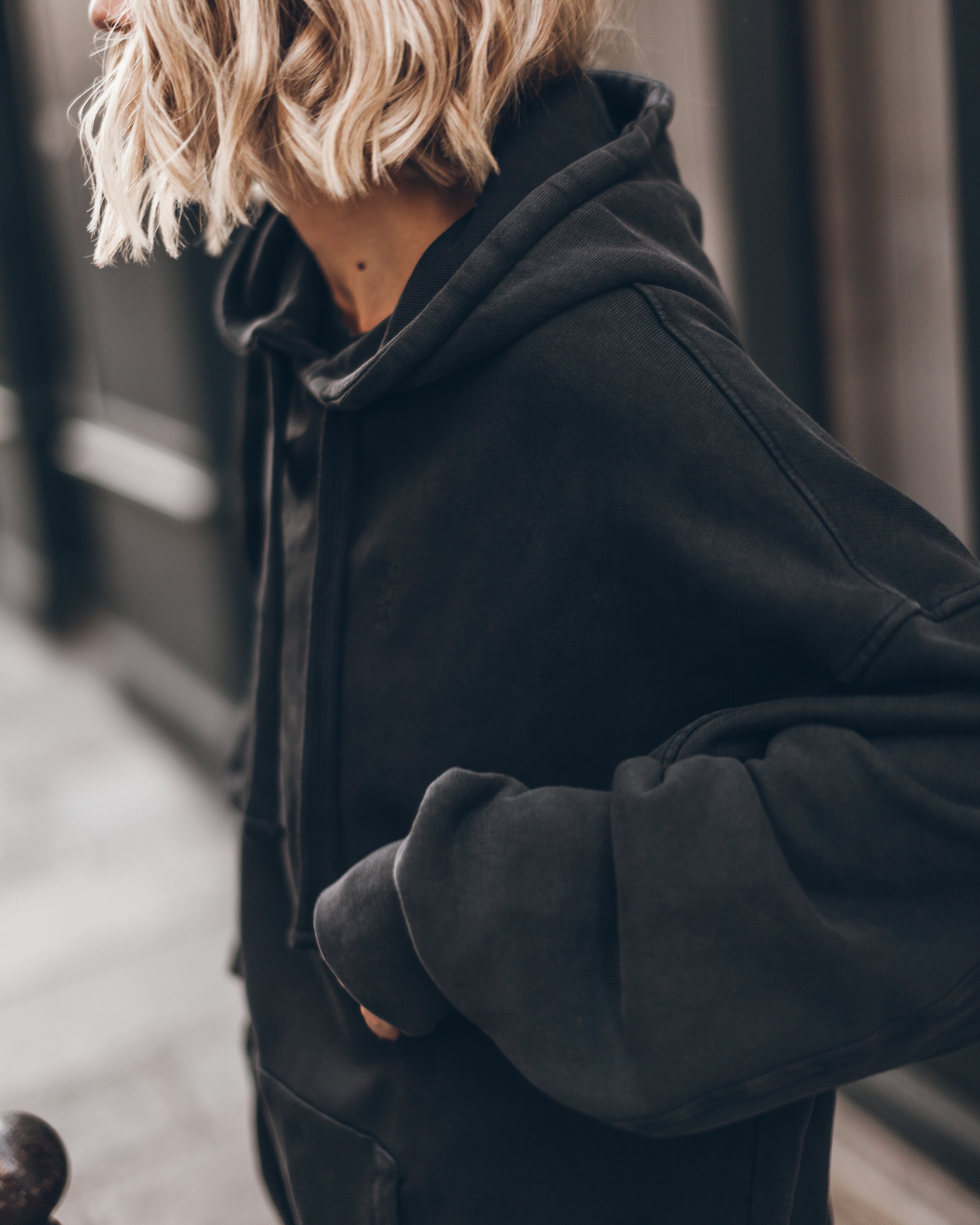 Dark Relaxed Hoodie - Product photo