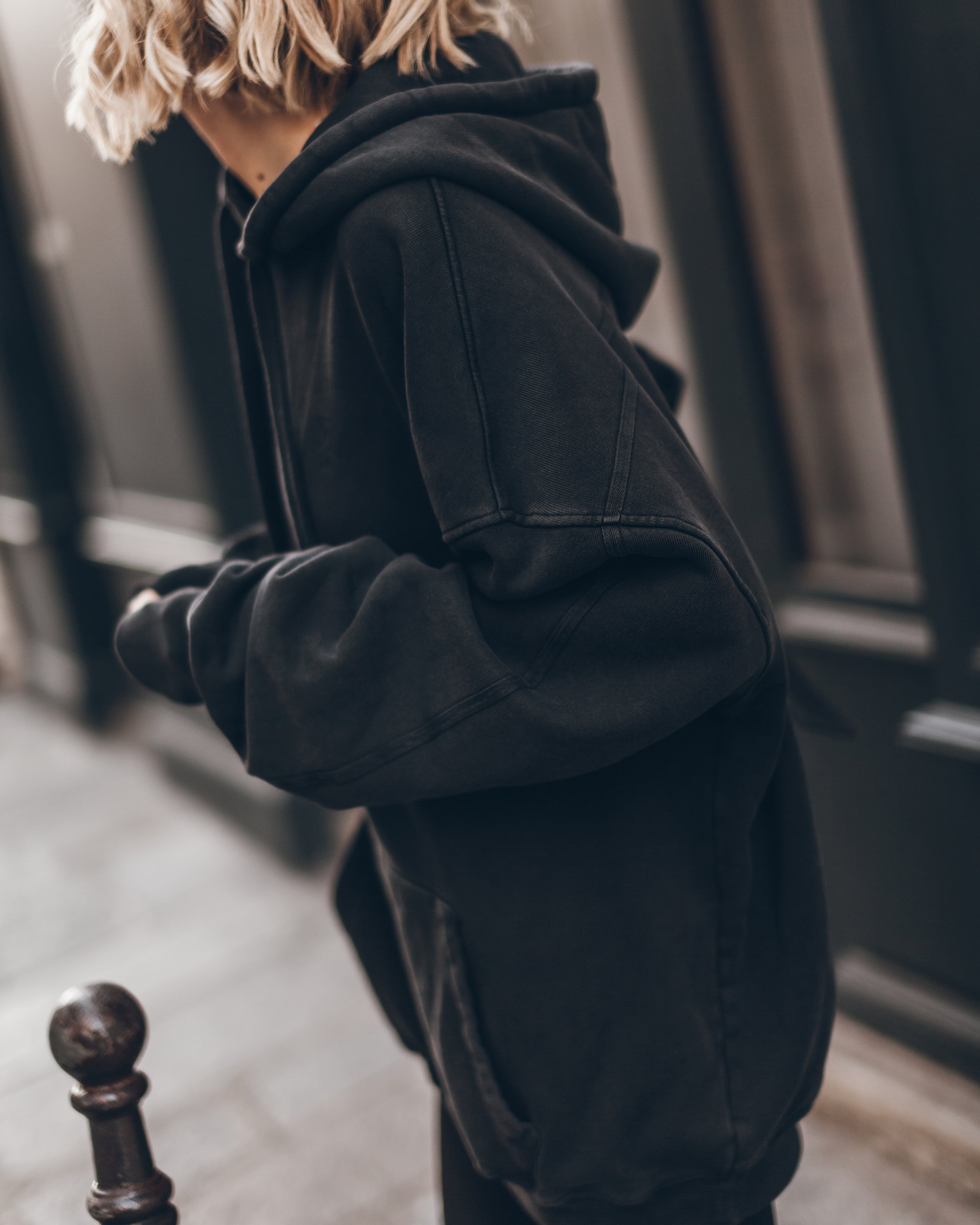 Dark Relaxed Hoodie - Product photo