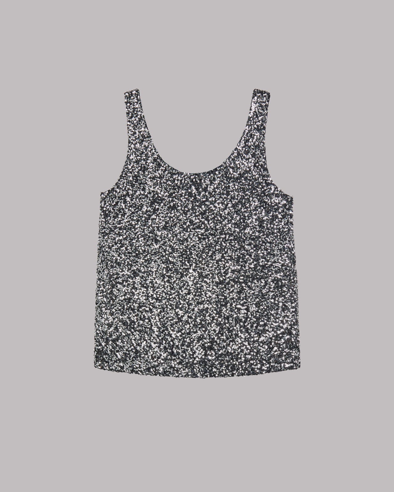 Dark Sequin Base Tank Top - Product photo