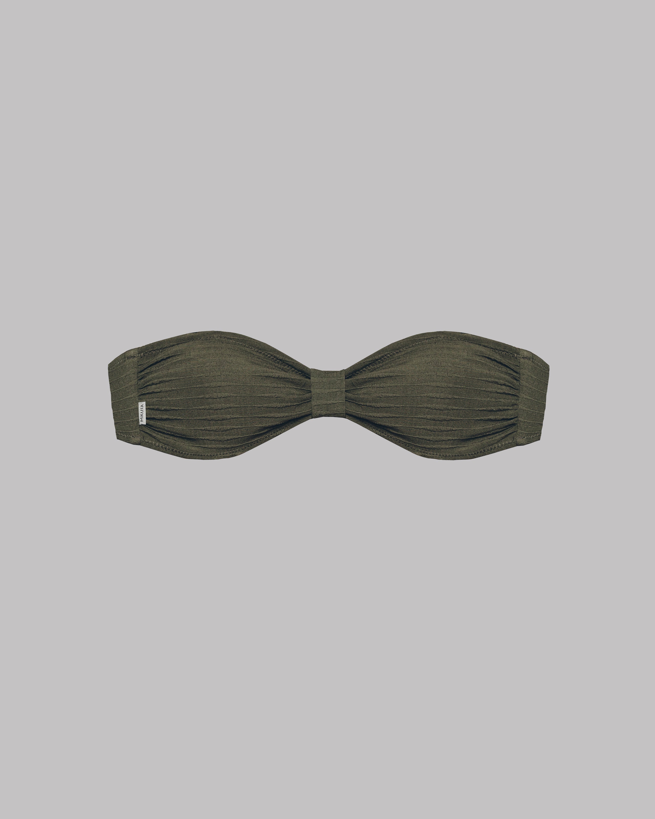 Green Bandeau Bikini Top - Product photo