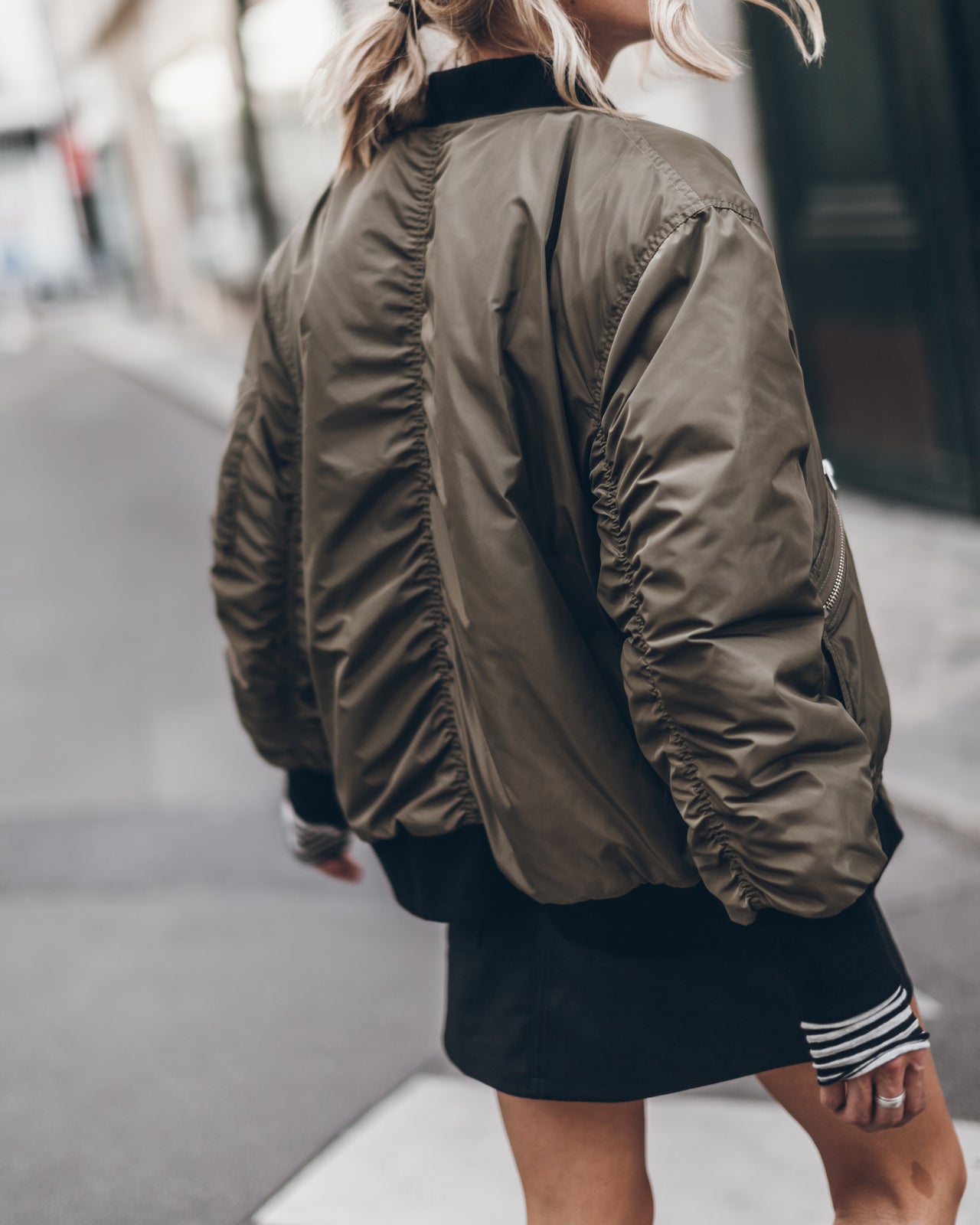 Green Bomber Jacket - Product photo