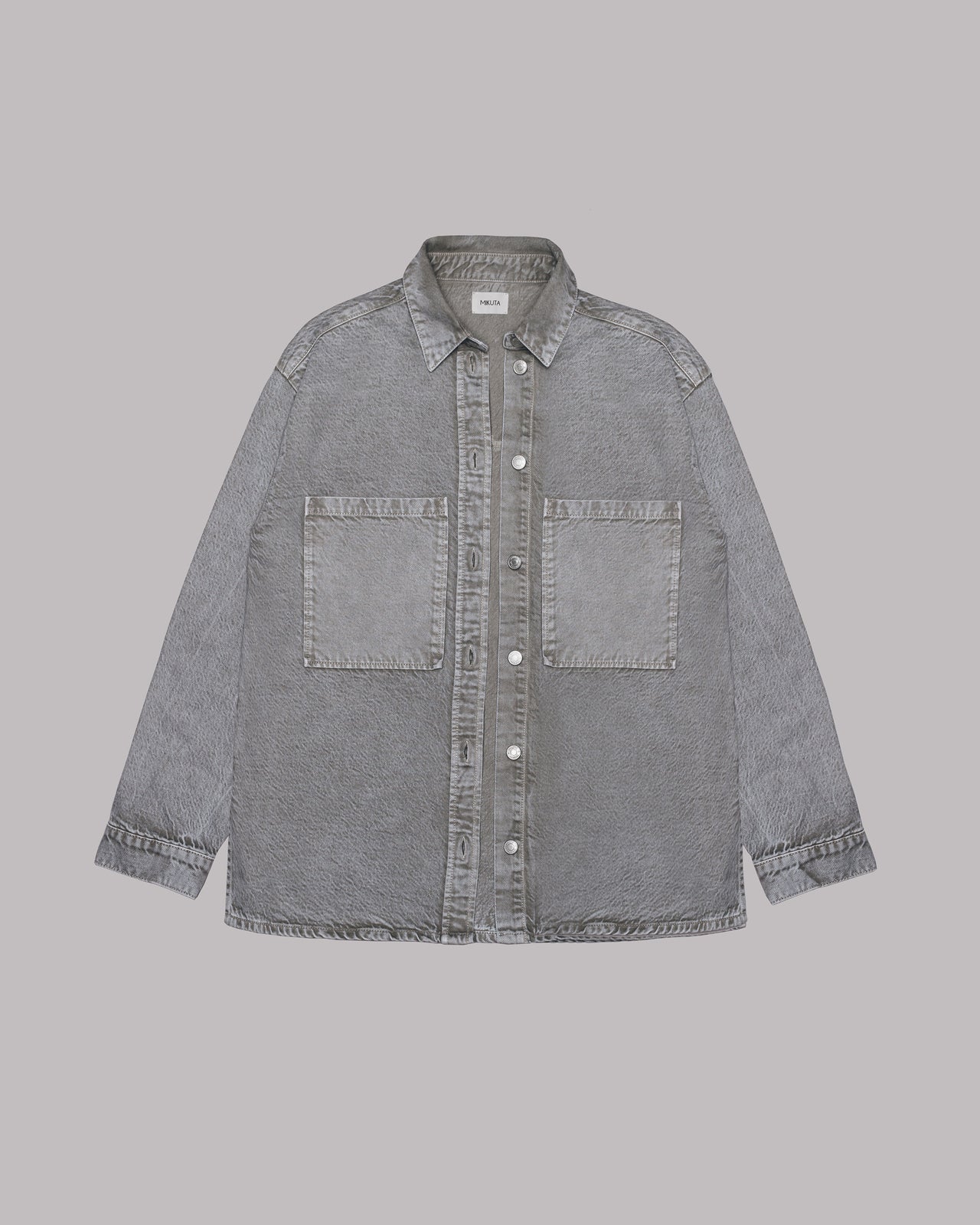 Khaki Denim Overshirt - Product photo
