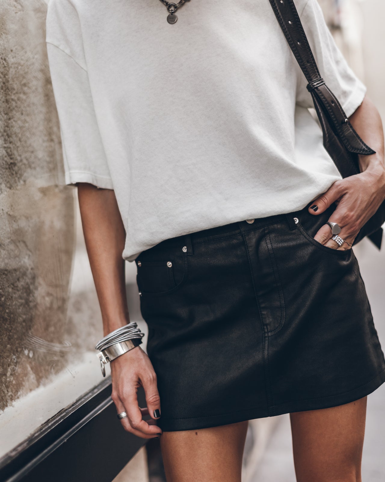 Leather Skirt - Product photo