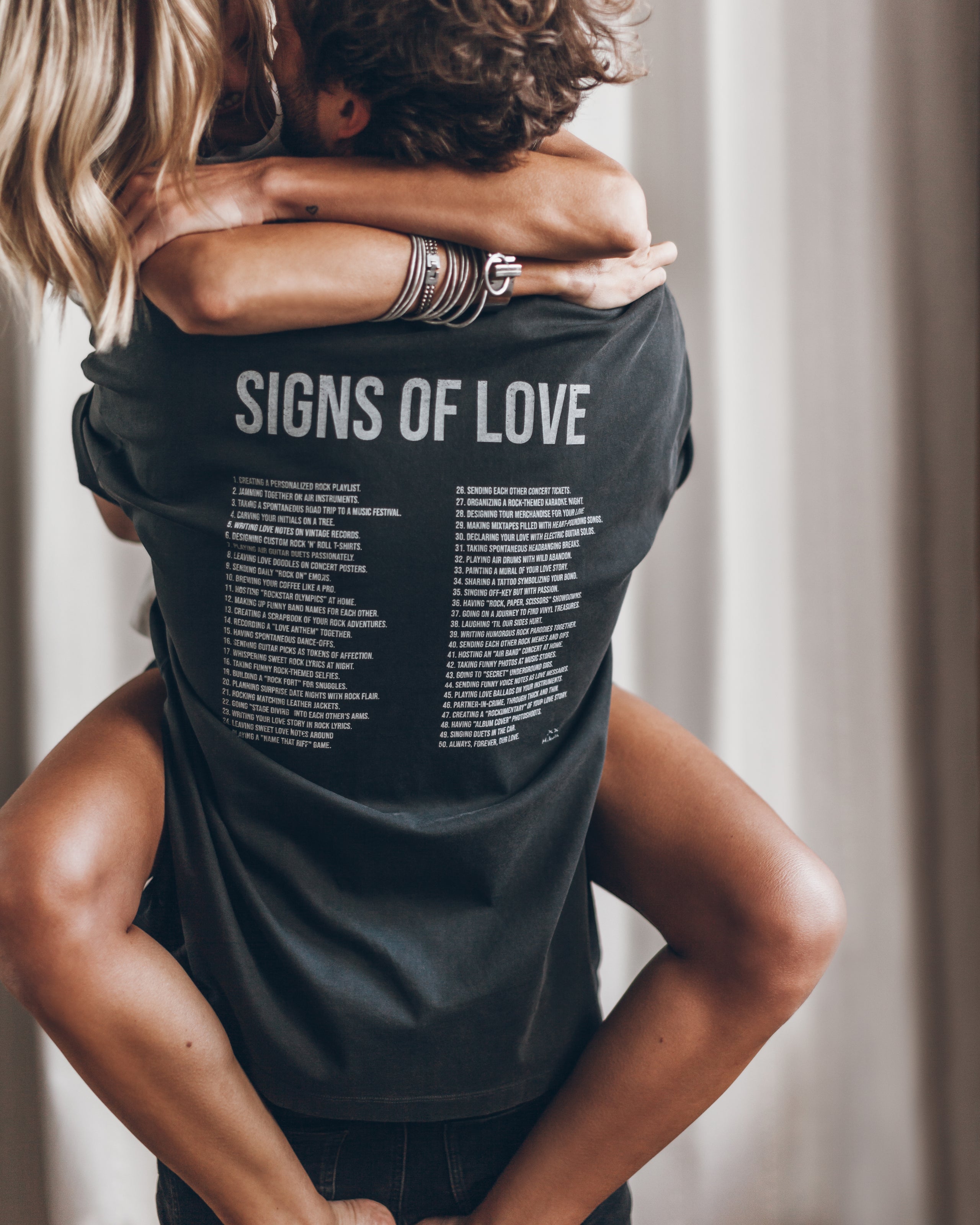 Light Dark Love Signs Unisex Shirt - Product photo