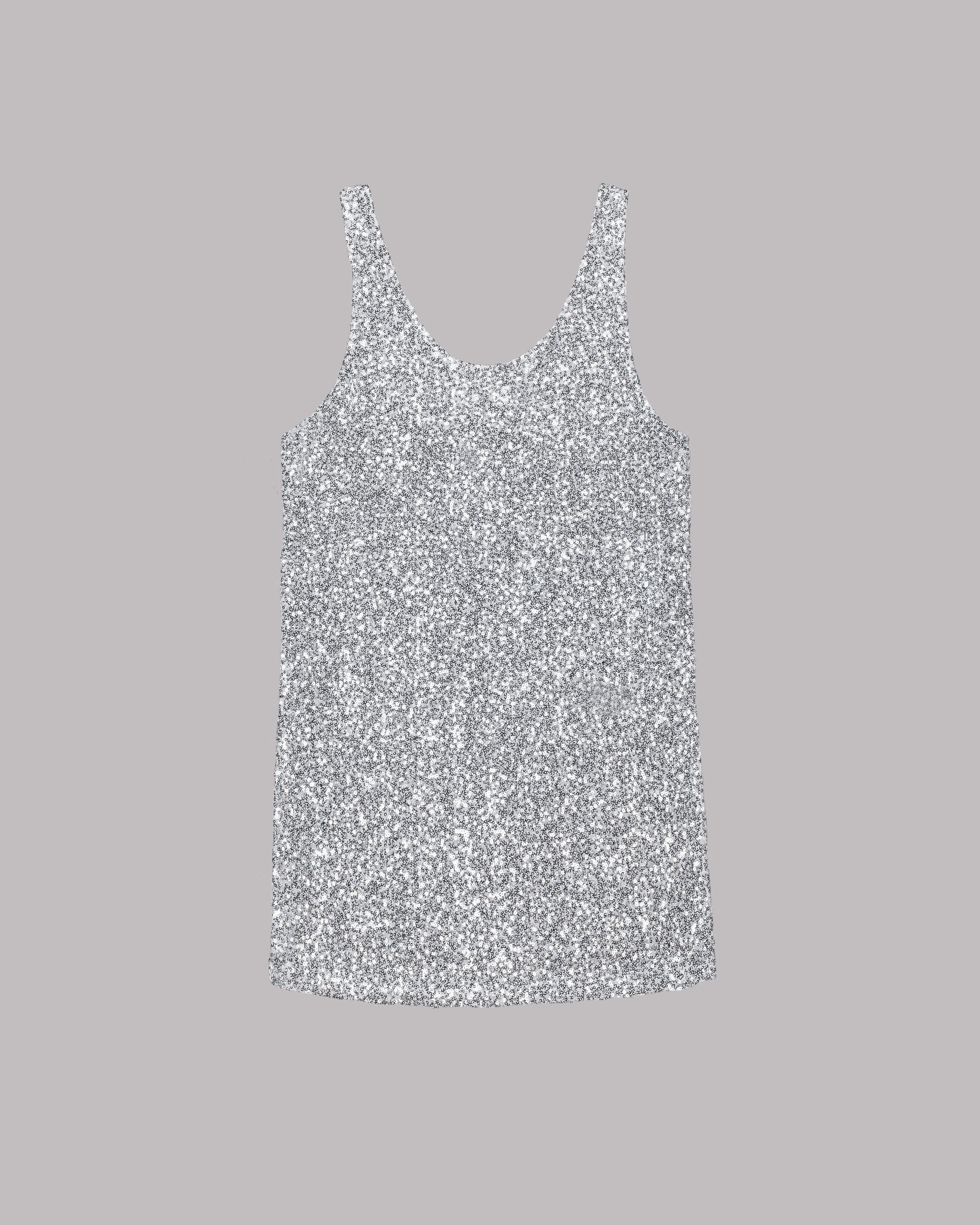 Light Sequin Tank Dress - Product photo