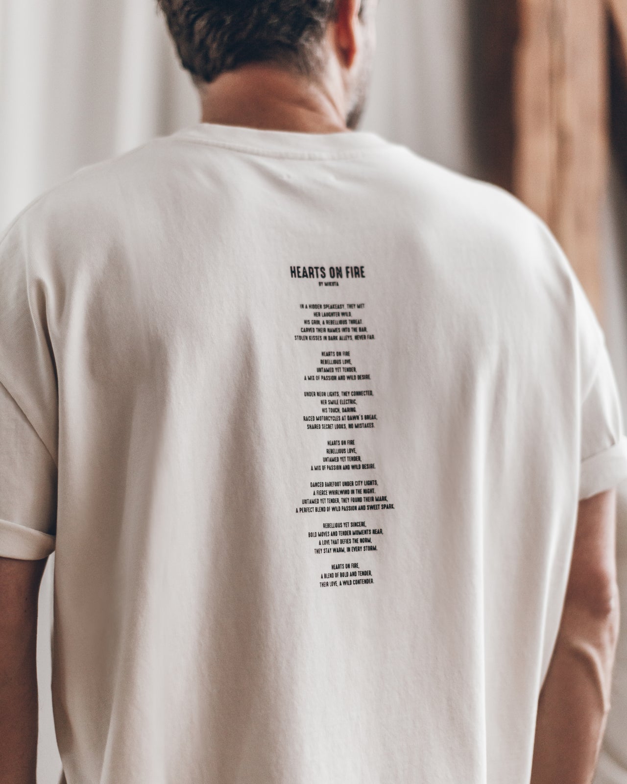 Off White Hearts On Fire Unisex Shirt - Product photo