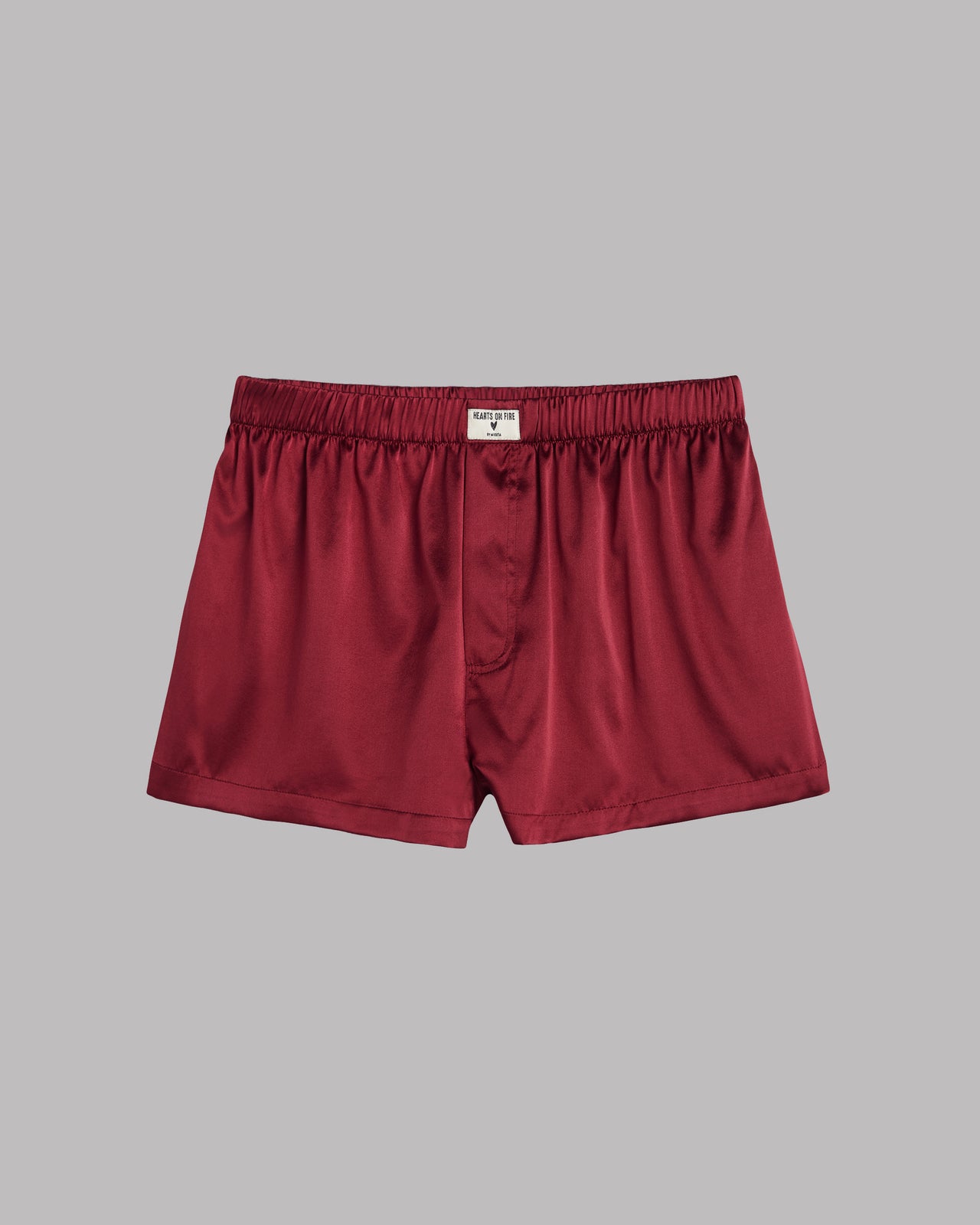 Red Silk Boxer Shorts - Product photo