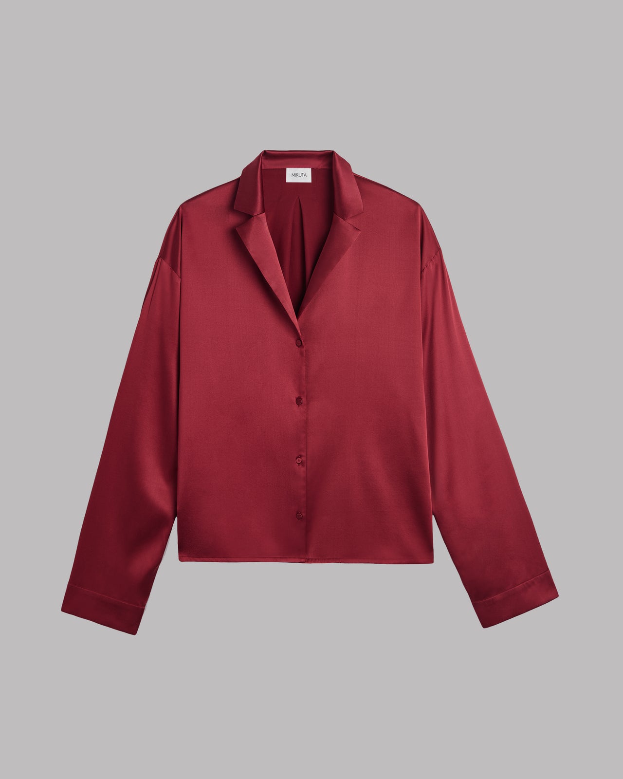 Red Silk Shirt - Product photo