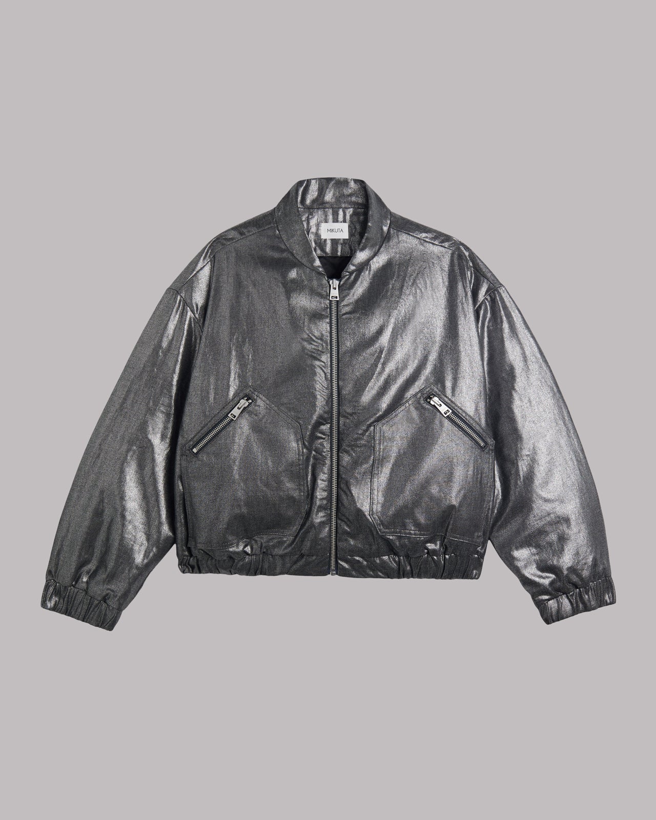 Silver Bomber Jacket - Product photo
