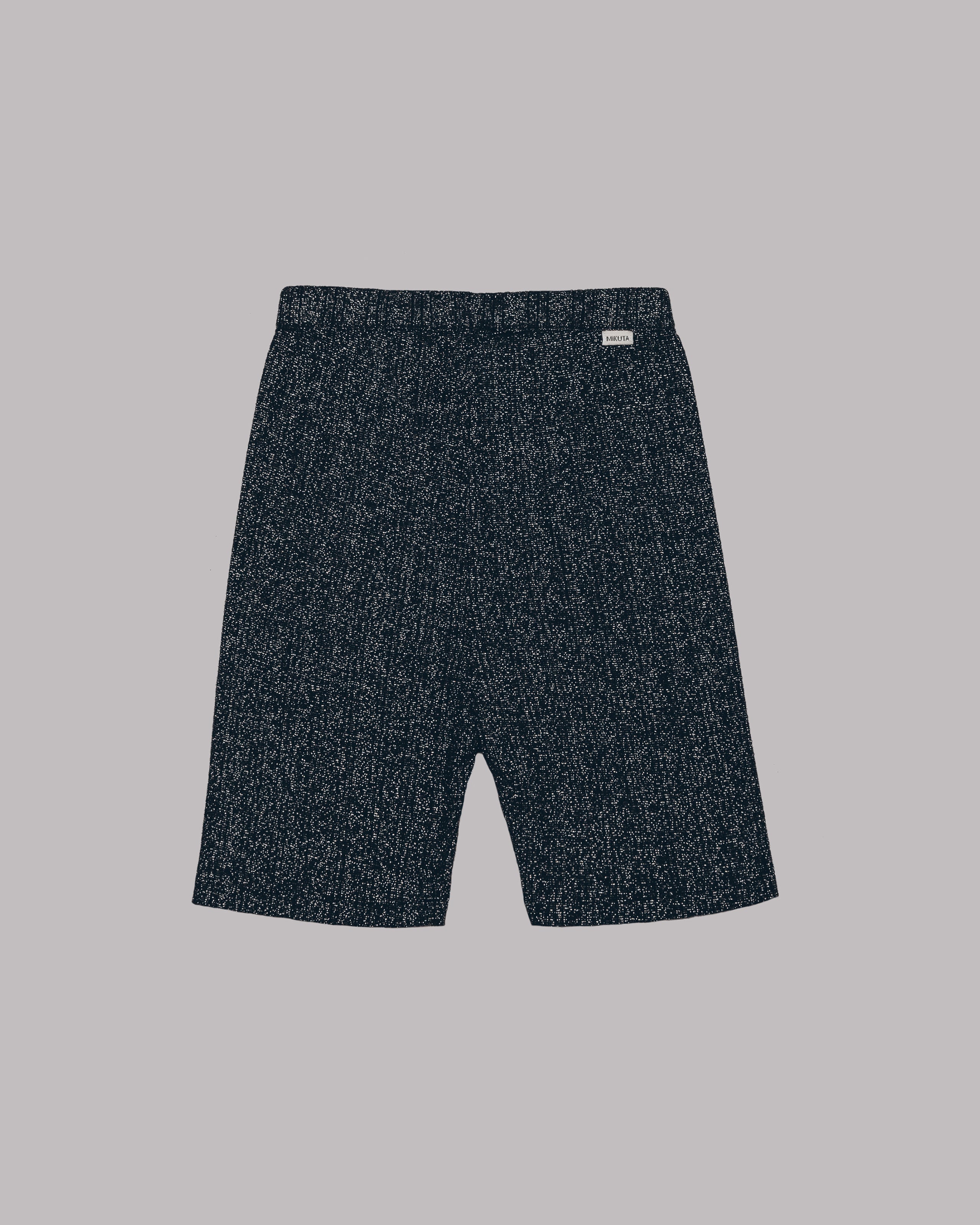 Sparkly Ribbed Biker Shorts - Product photo