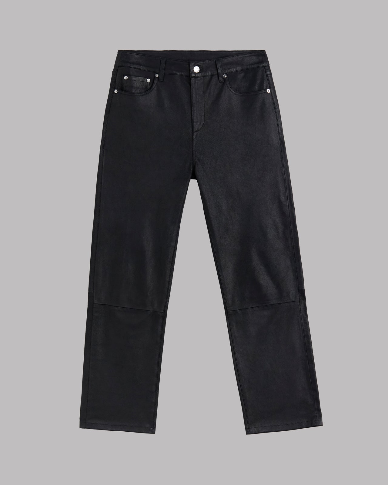 Straight Leather Pants - Product photo