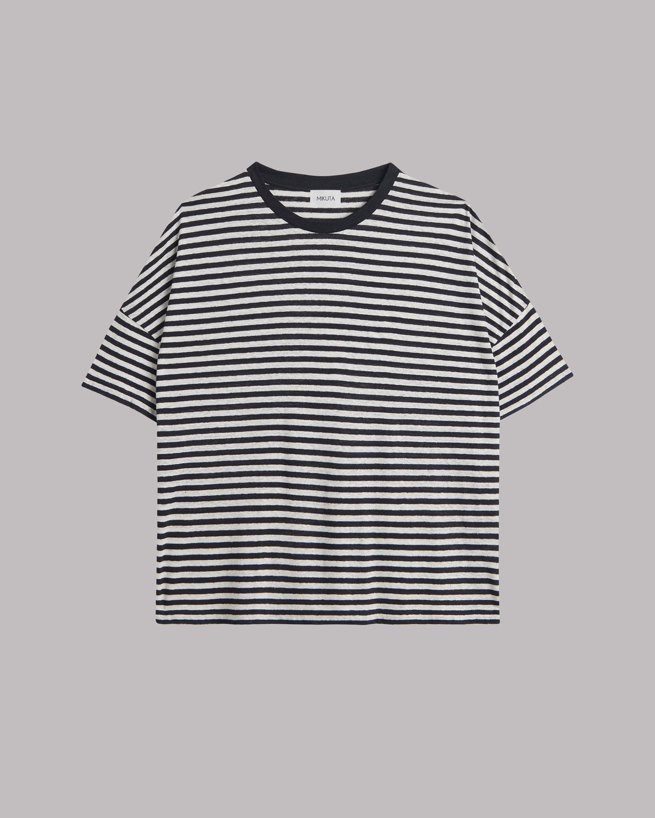Striped Long Loose Thin Linen Shirt - Product photo