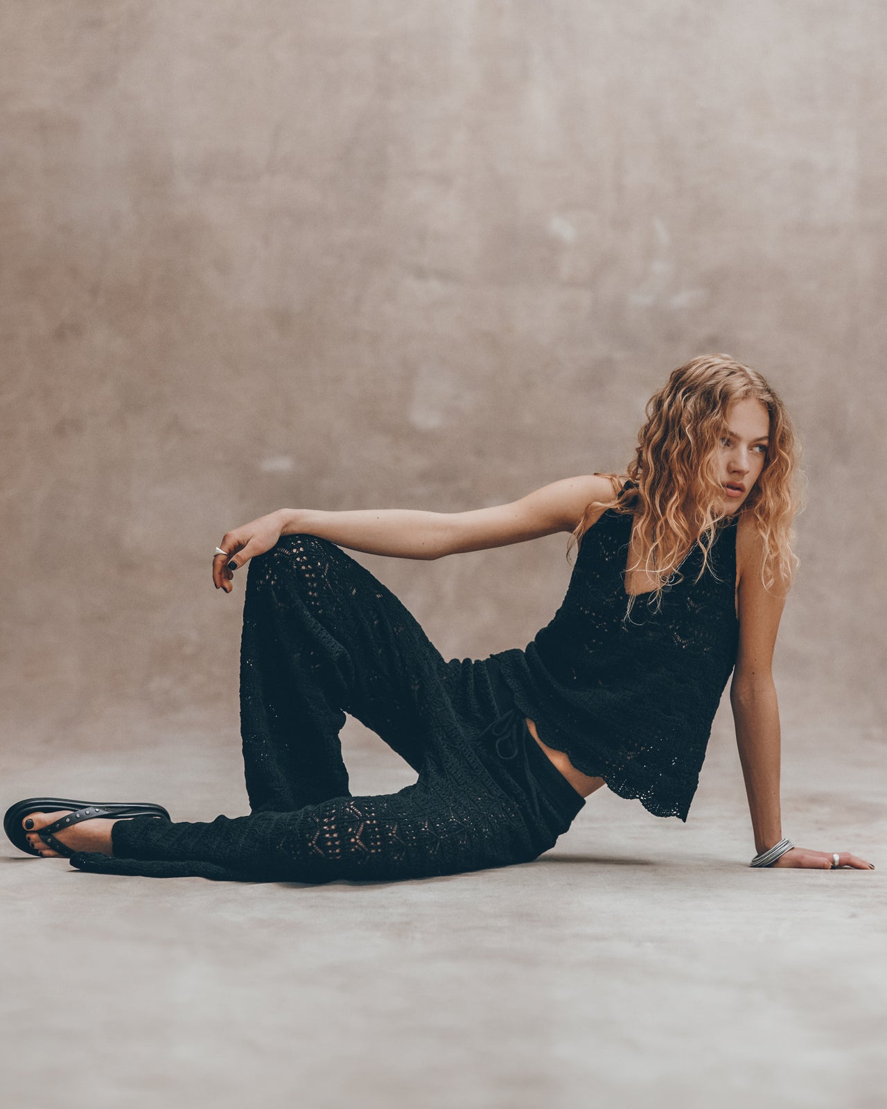 The Black Crochet Pants