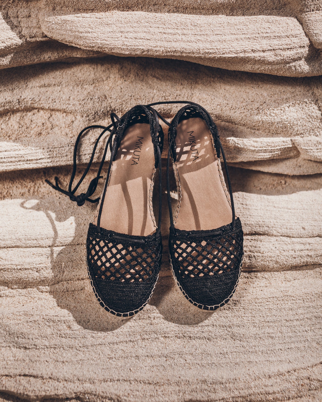 The Black Laced Espadrilles
