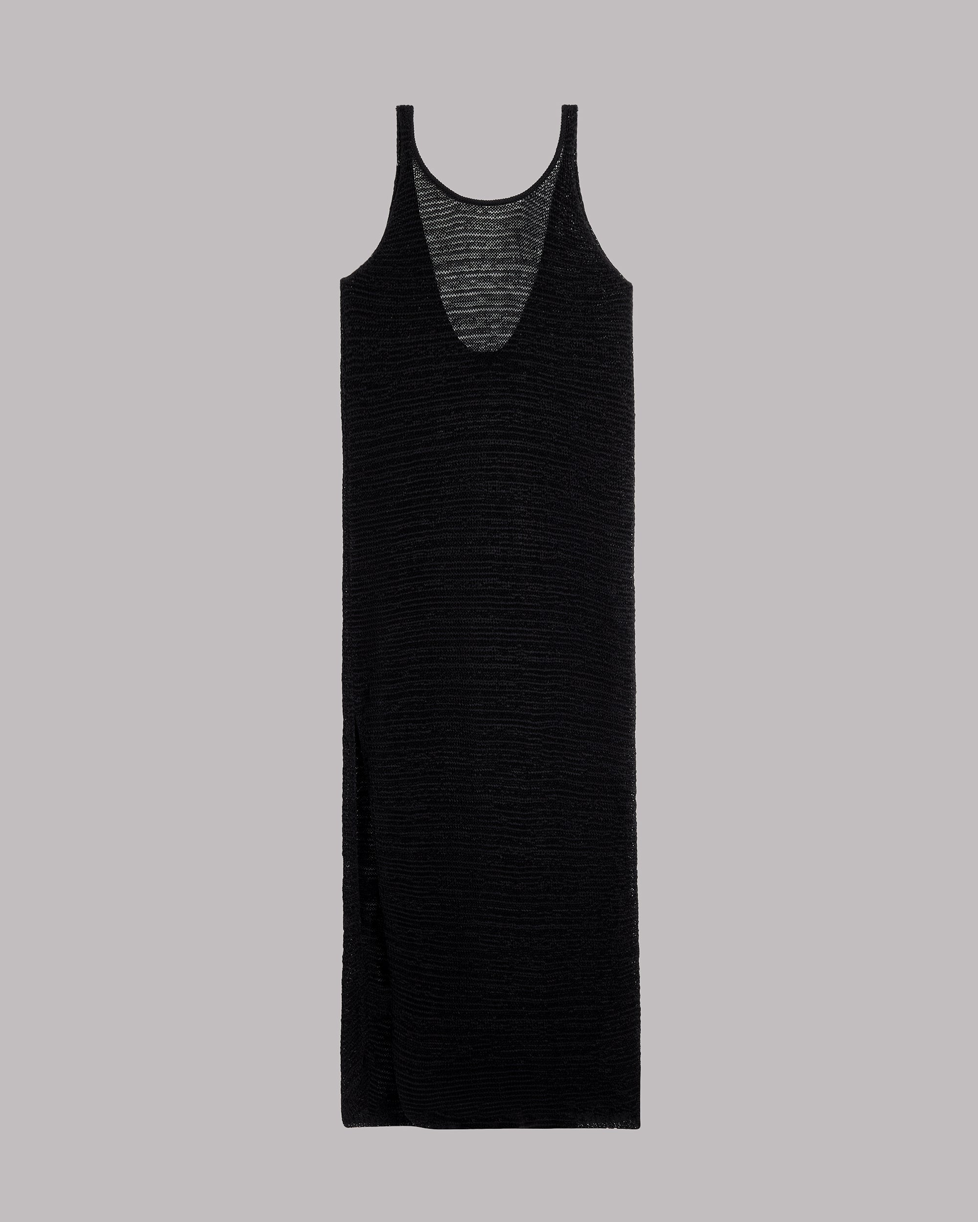The Black Long Knitted Dress