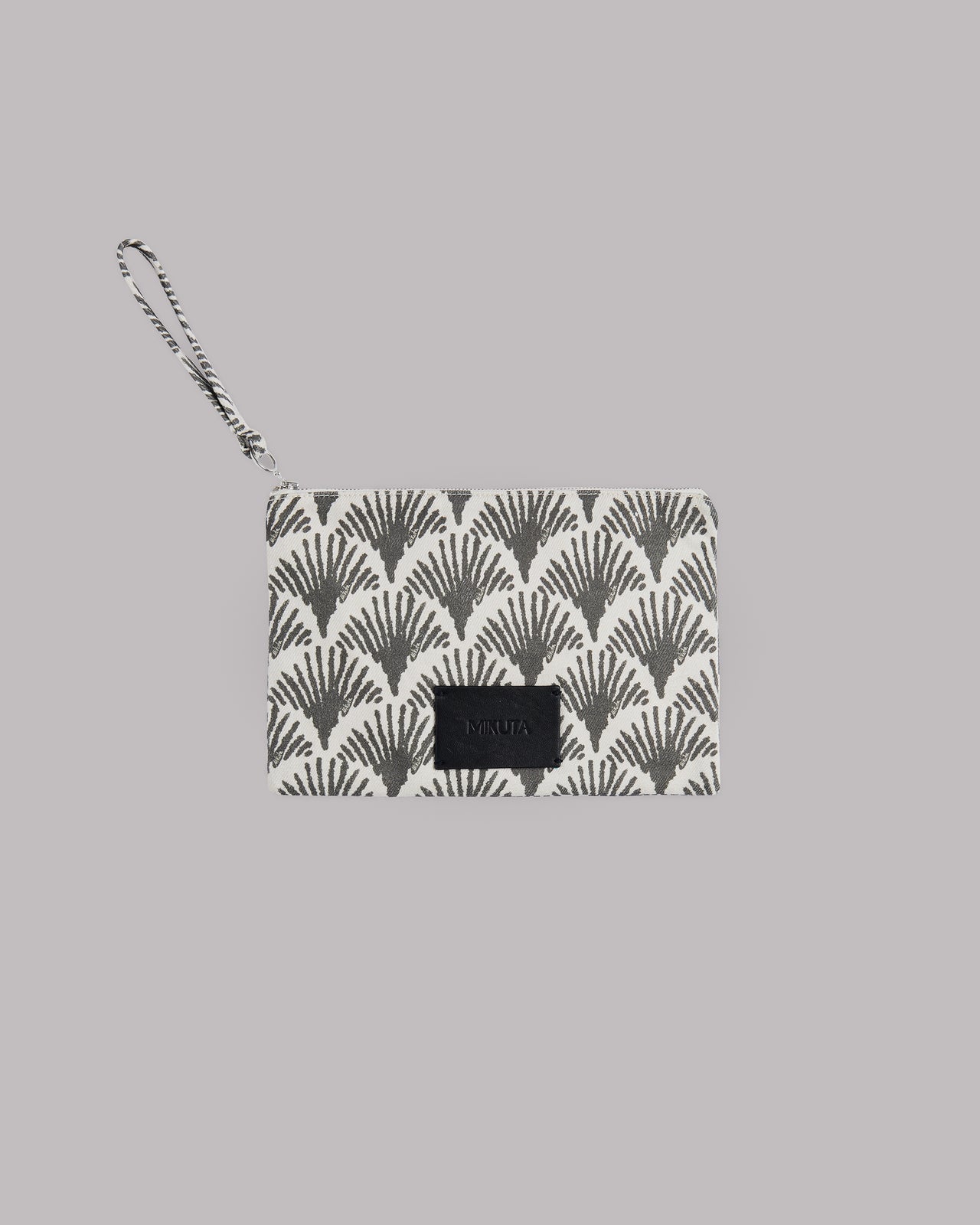 The Black Printed Canvas Pouch - Product photo