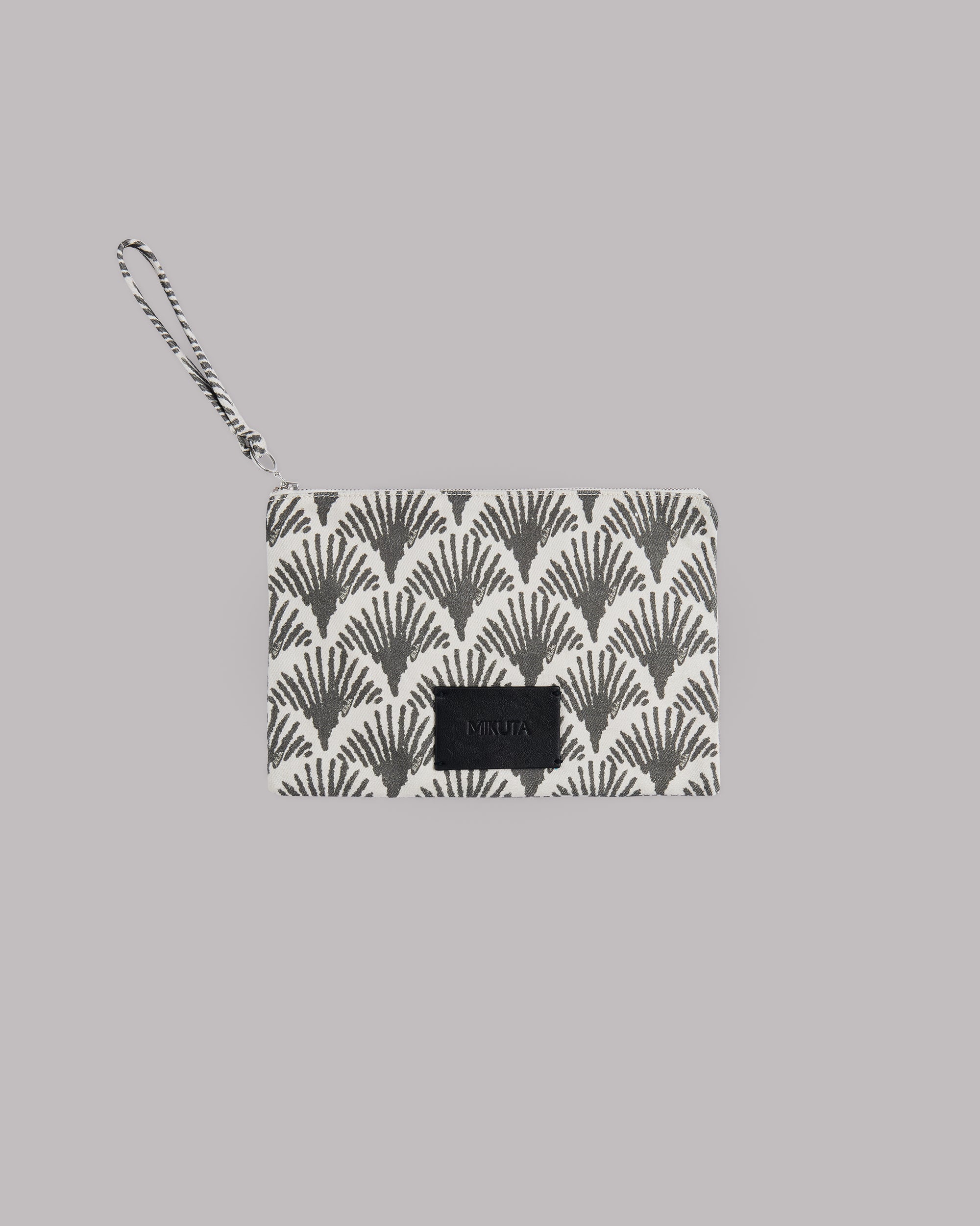 The Black Printed Canvas Pouch - Product photo