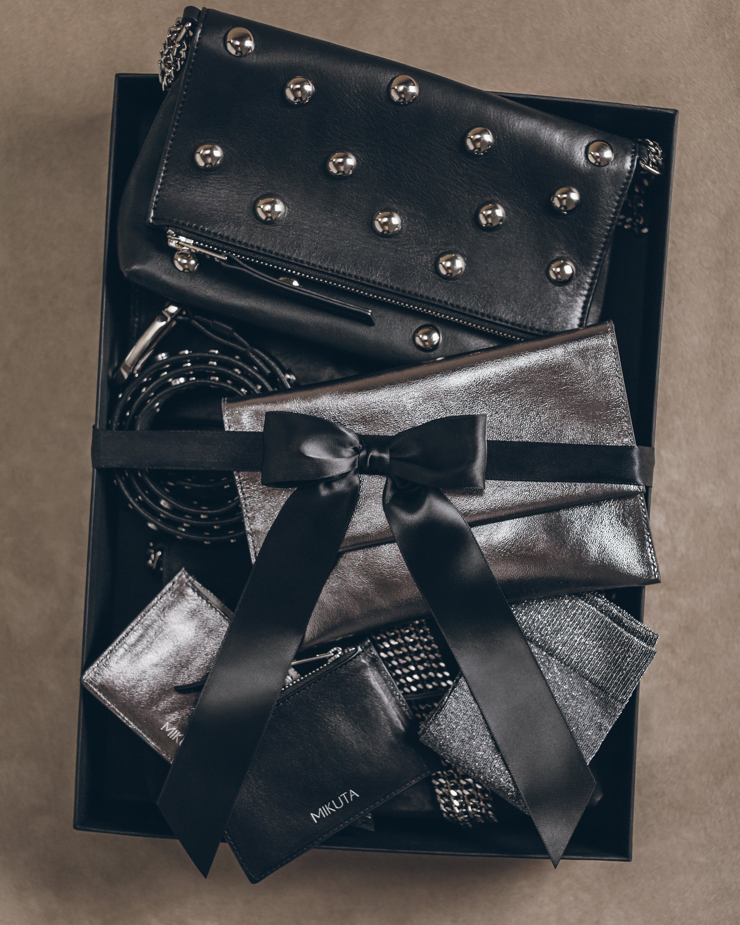 The Black Studded Zowie Bag