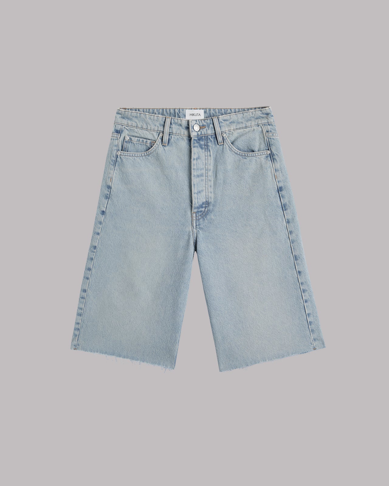 The Blue Denim Bermuda Shorts - Product photo
