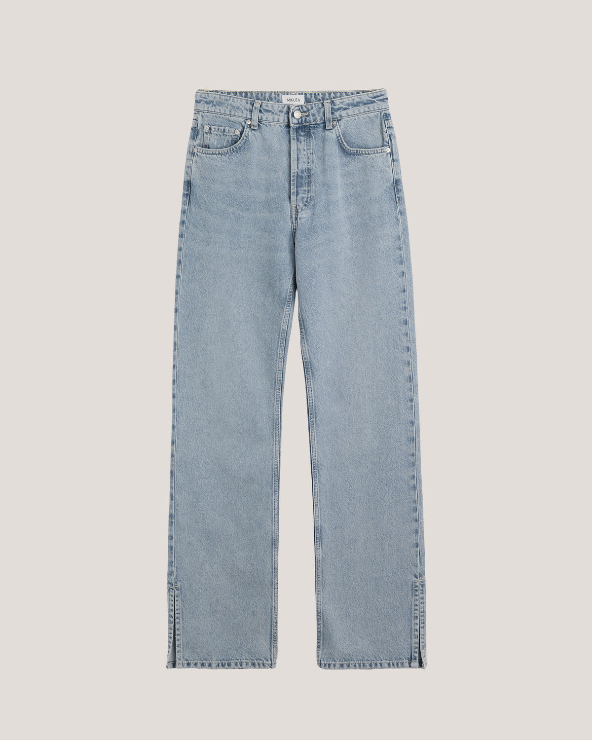 The Blue Straight Slit Jeans